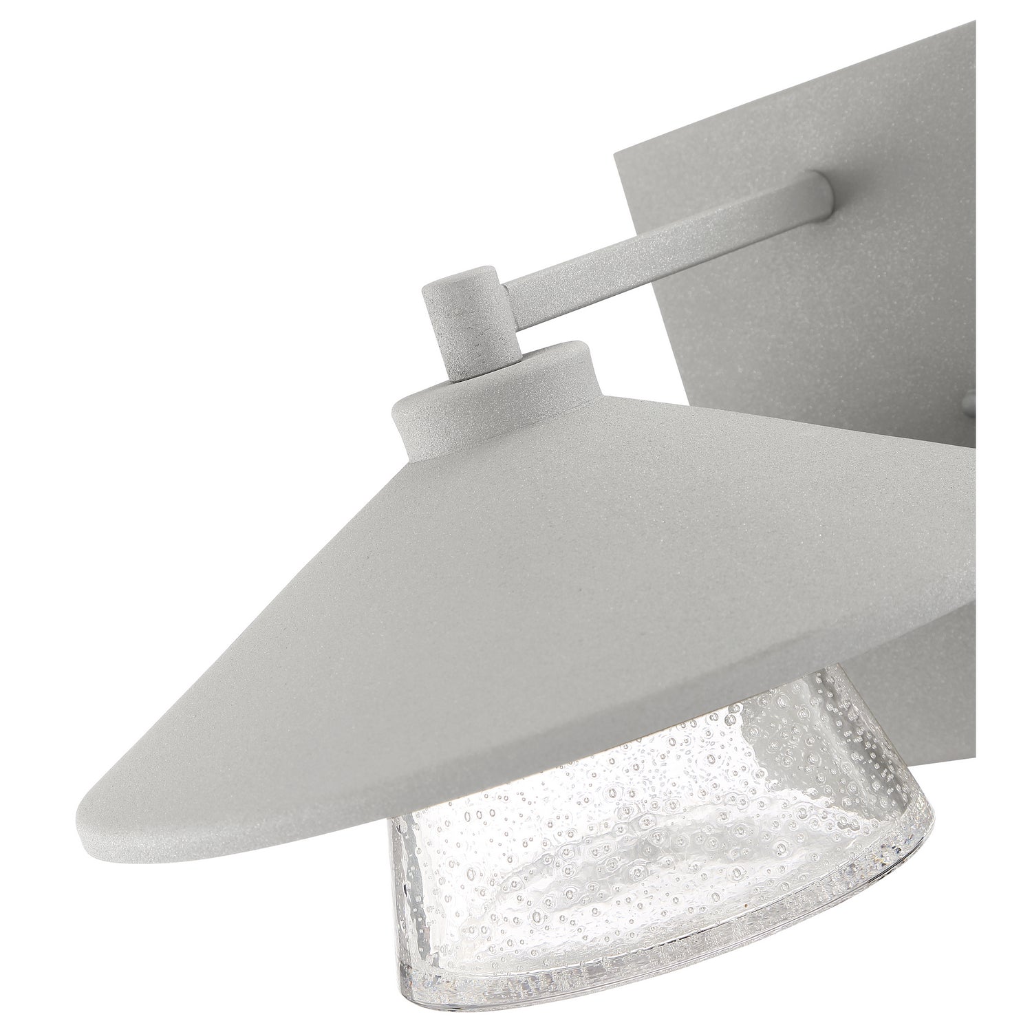 Silo 10 in. LED Outdoor Wall Sconce 4000K Silver Finish