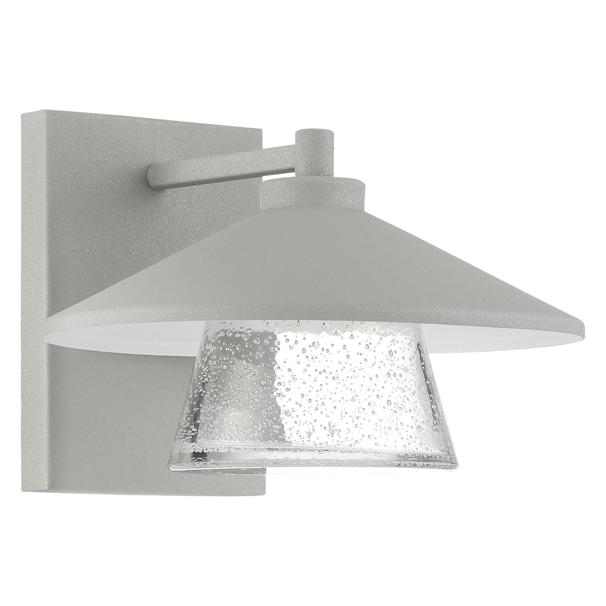 Silo 10 in. LED Outdoor Wall Sconce 4000K Silver Finish
