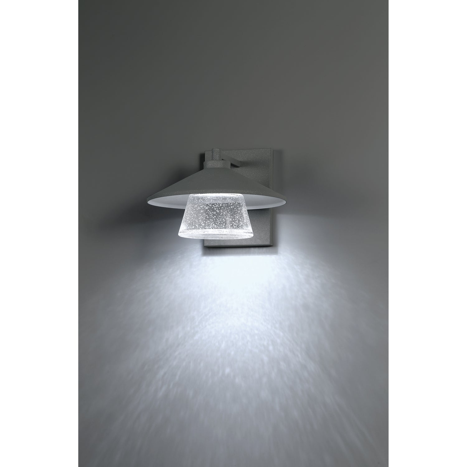 Silo 10 in. LED Outdoor Wall Sconce 4000K Silver Finish