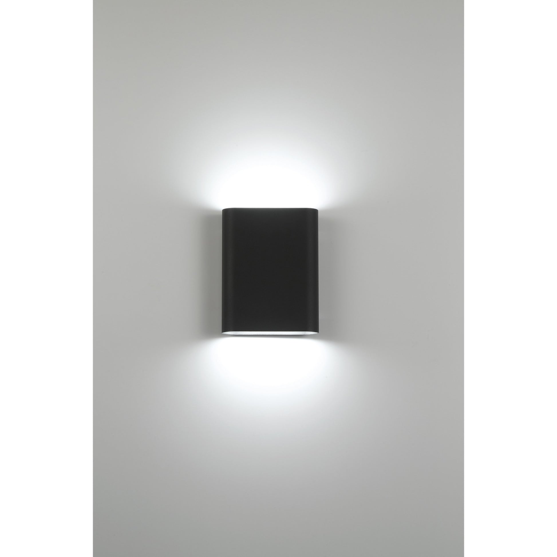 Lux 8" LED Wall Sconce, Black Finish - Bees Lighting