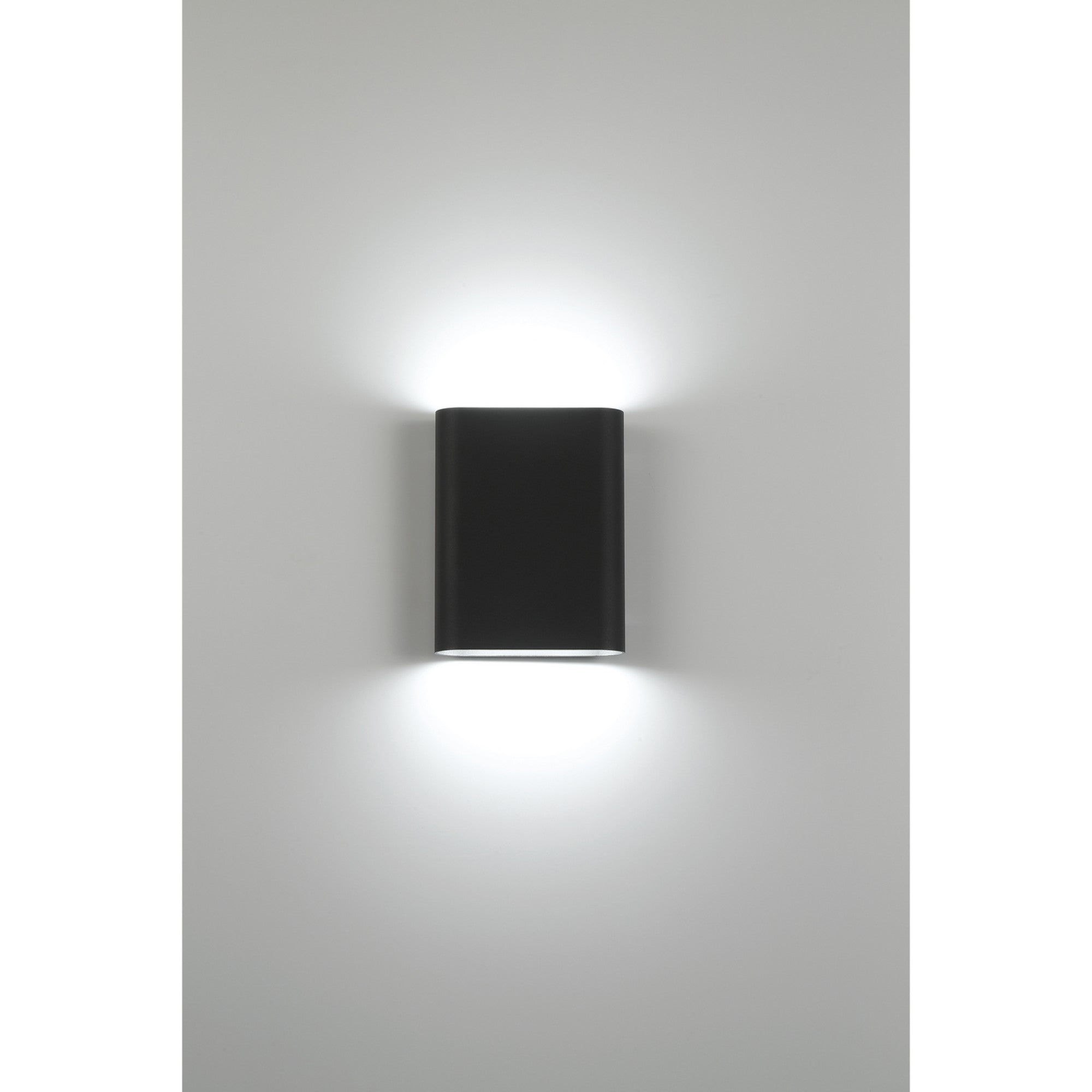 Lux 8" LED Wall Sconce, Black Finish - Bees Lighting