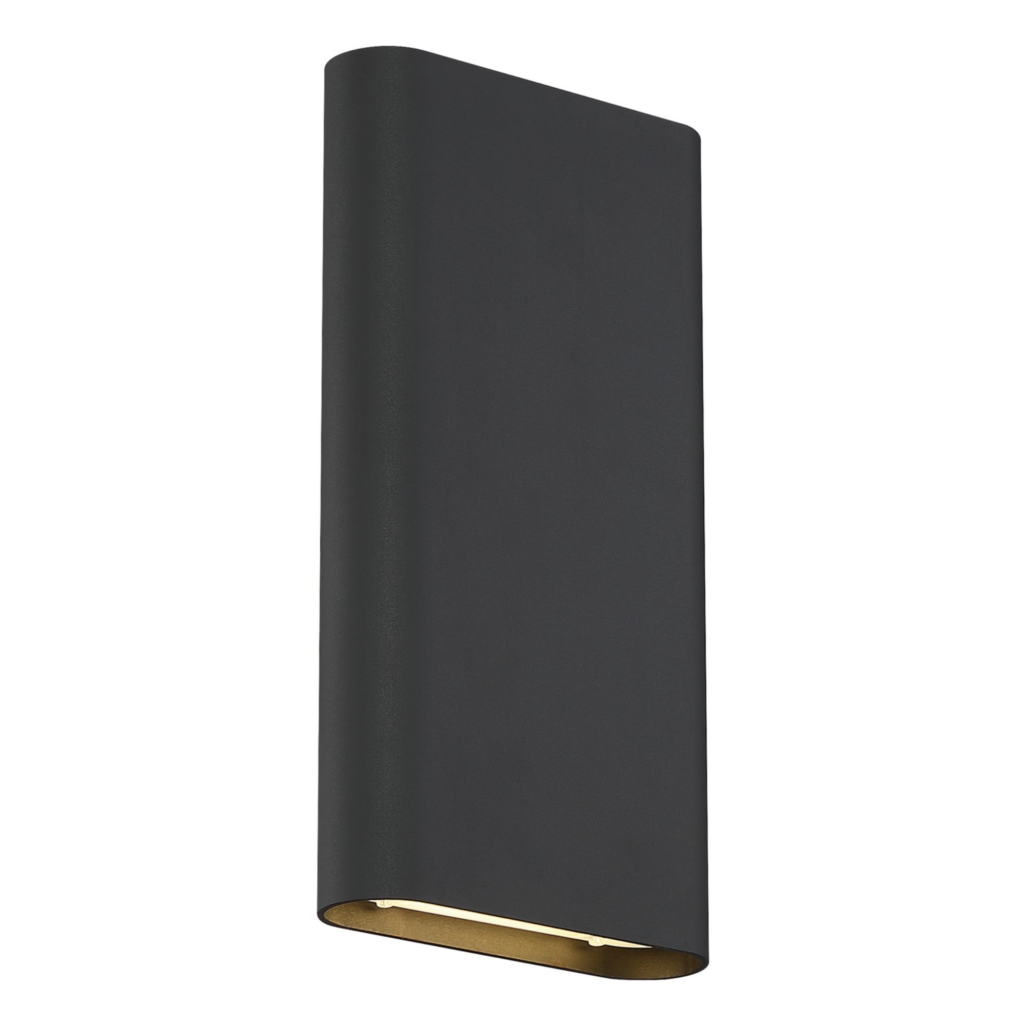 Lux 12" LED Wall Sconce, Black Finish - Bees Lighting