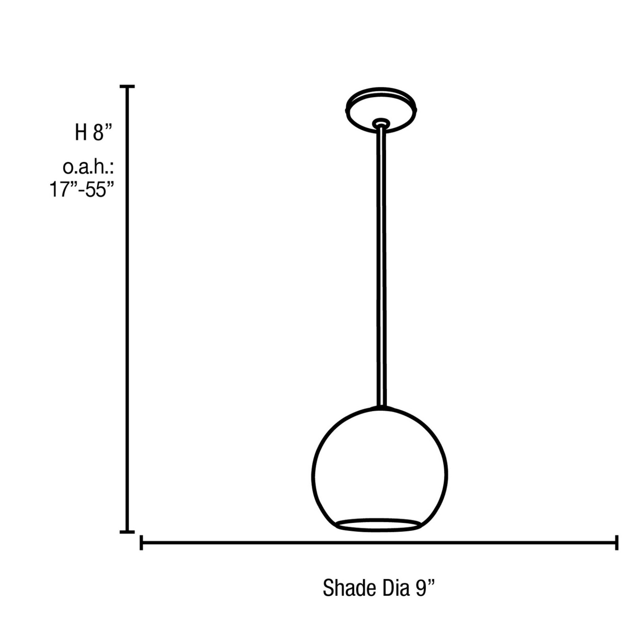 Nitrogen 9" LED Pendant, Brushed Steel Finish