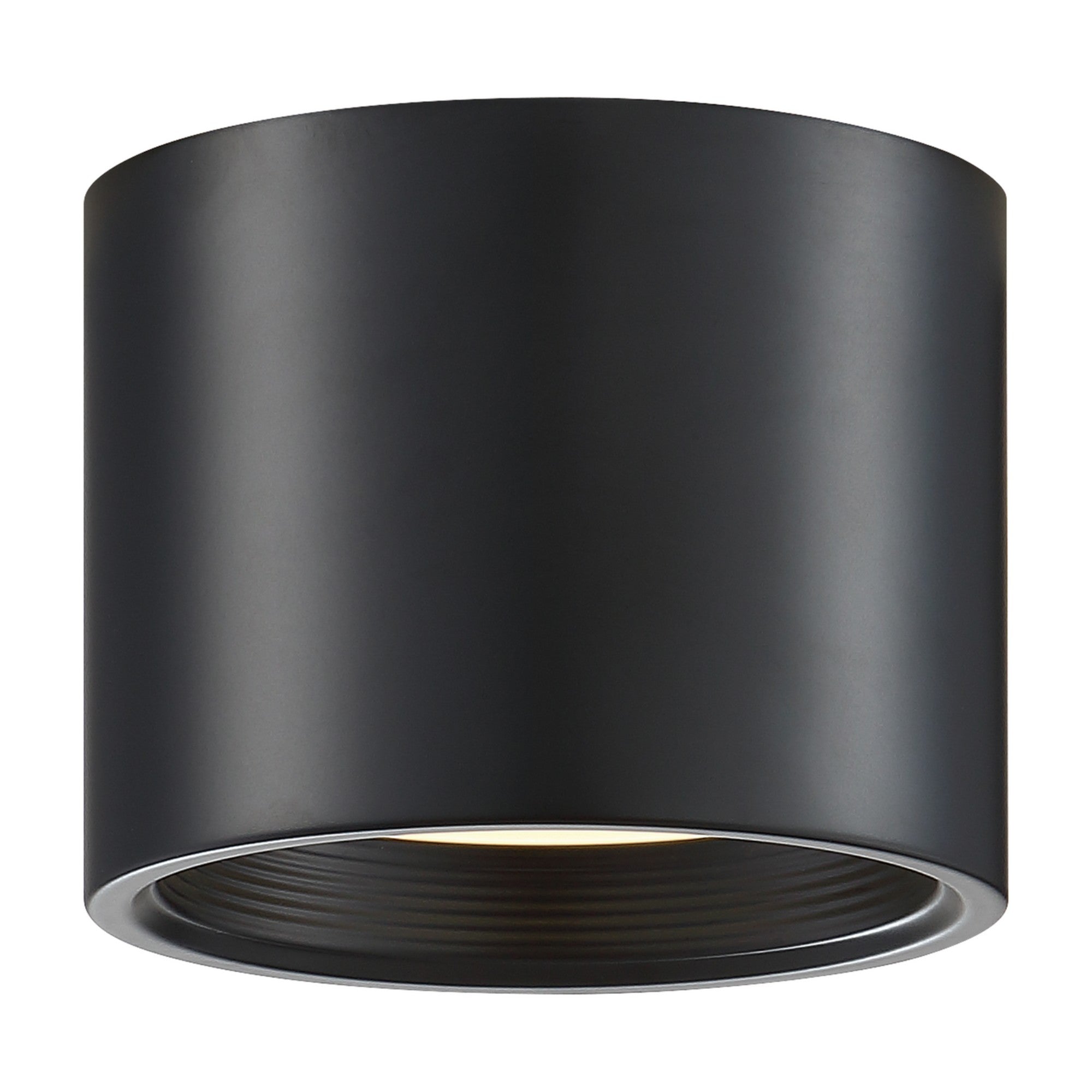 Reel 5" LED Flush Mount, Black Finish