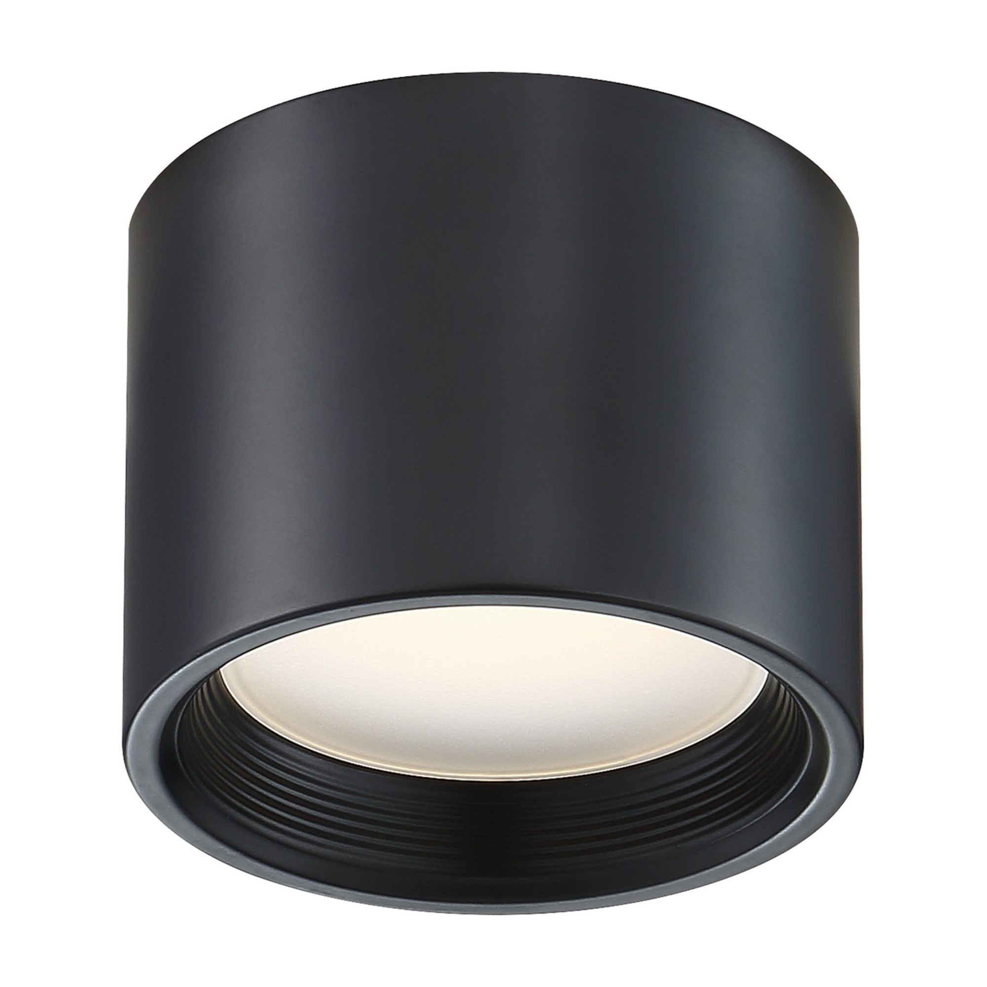 Reel 5" LED Flush Mount, Black Finish