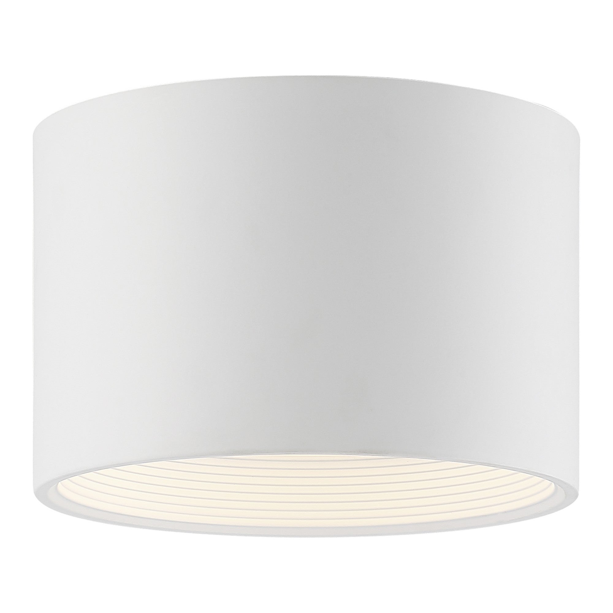 Reel 8" LED Flush Mount, White Finish