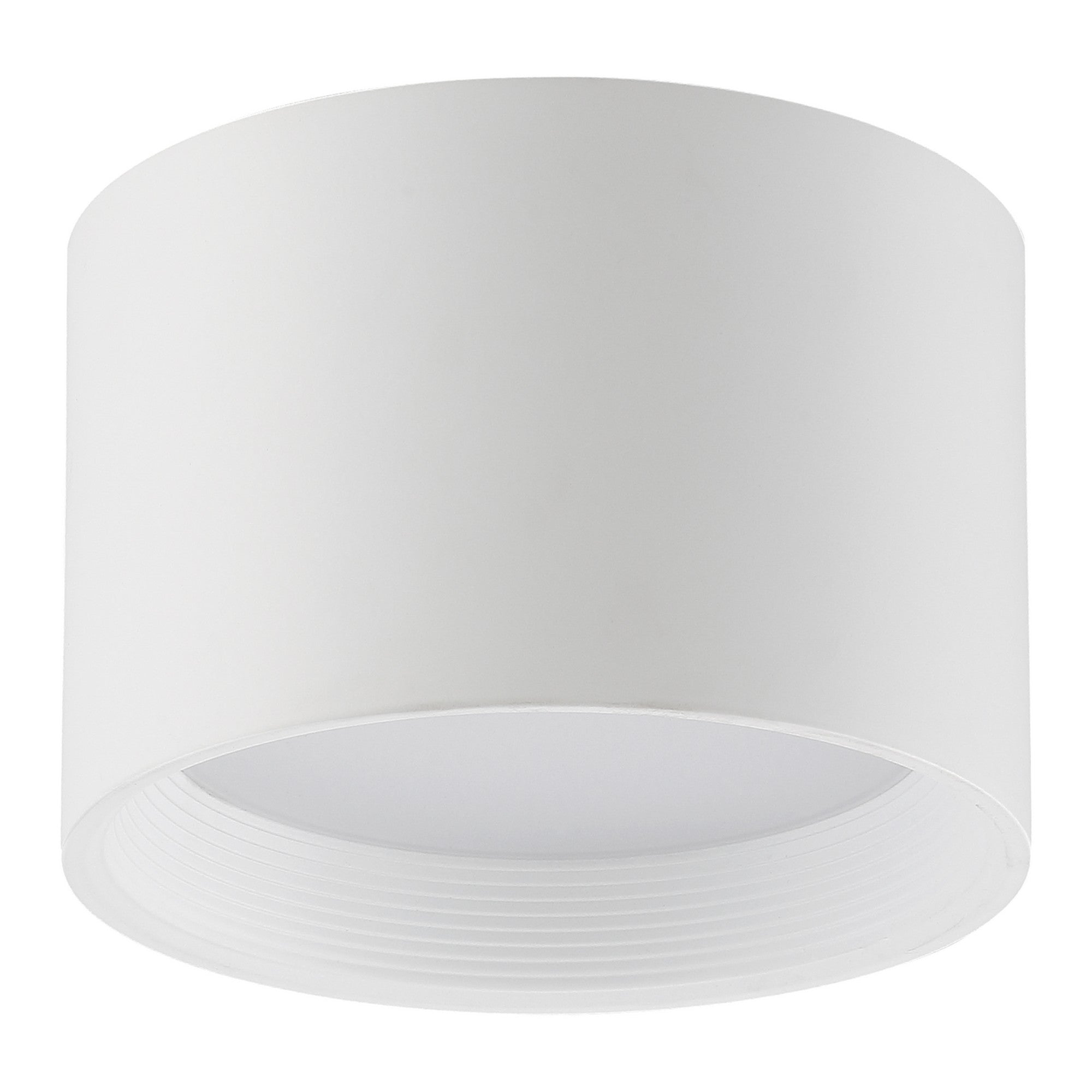 Reel 8" LED Flush Mount, White Finish
