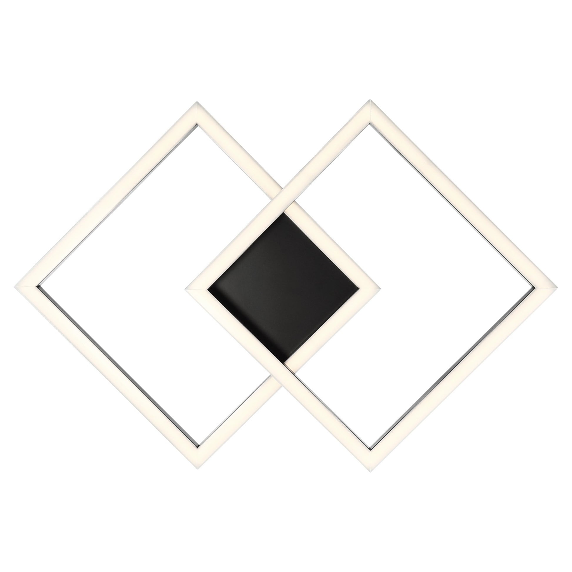 Squared 19" LED Outdoor Wall Sconce, Black Finish - Bees Lighting