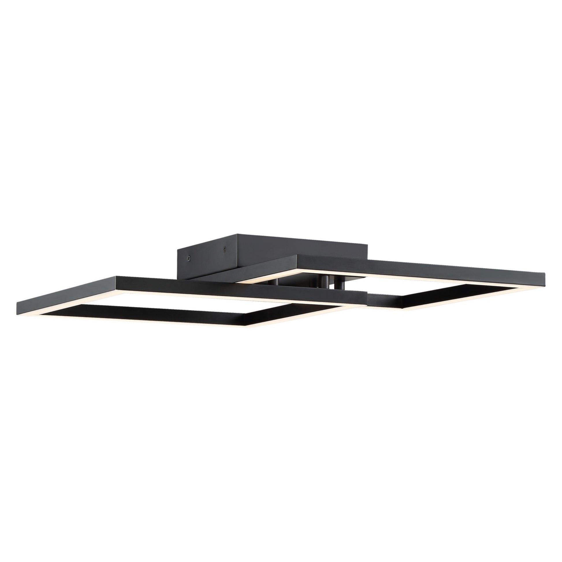 Squared 19" LED Outdoor Wall Sconce, Black Finish - Bees Lighting