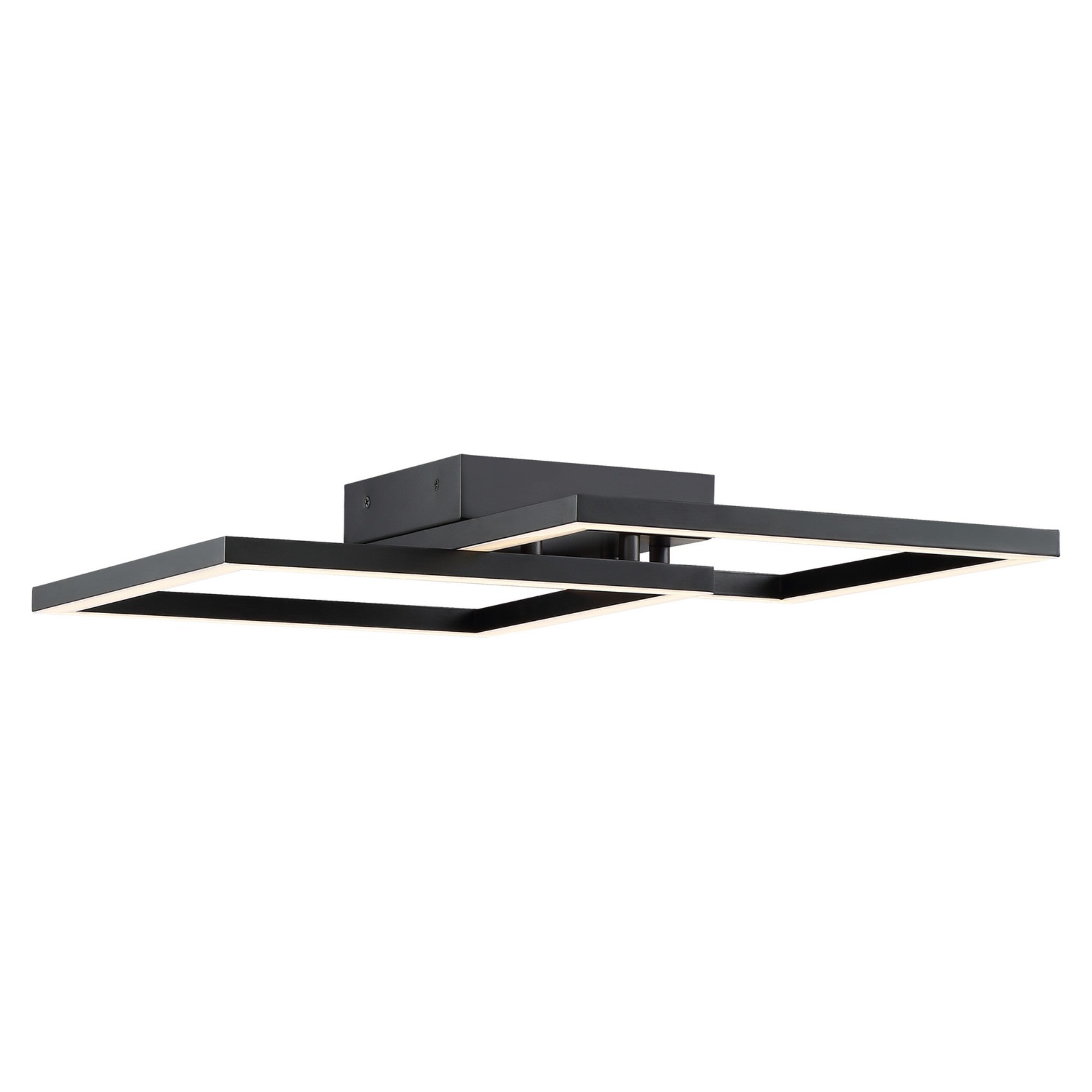 Squared 19" LED Outdoor Wall Sconce, Black Finish - Bees Lighting