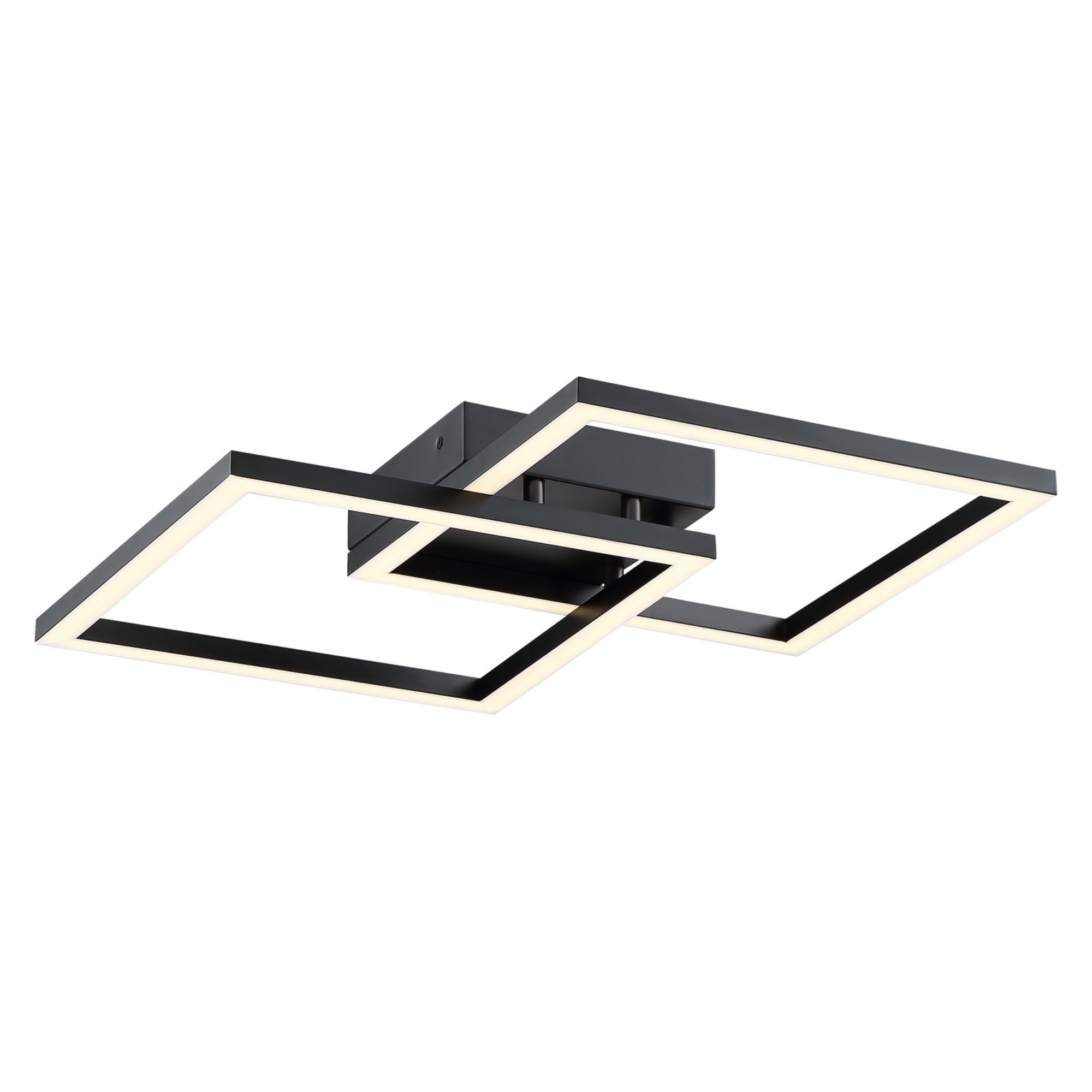 Squared 19" LED Outdoor Wall Sconce, Black Finish - Bees Lighting