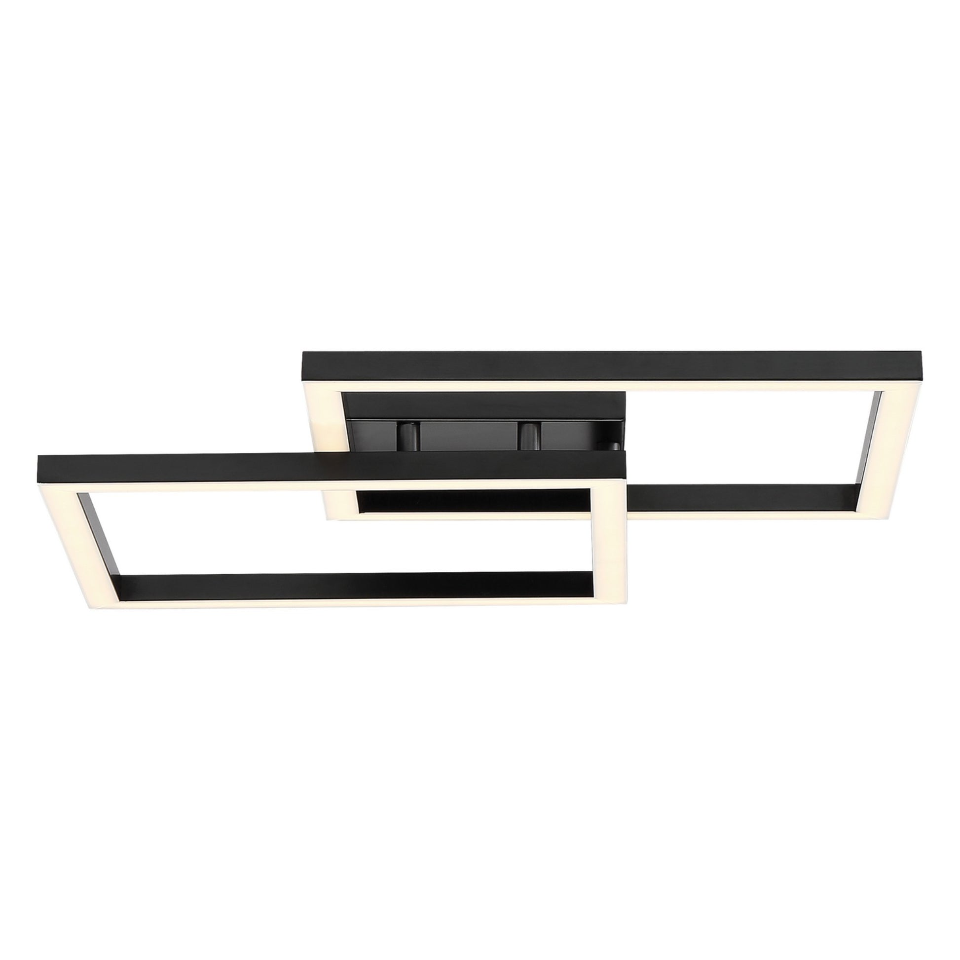 Squared 19" LED Outdoor Wall Sconce, Black Finish - Bees Lighting
