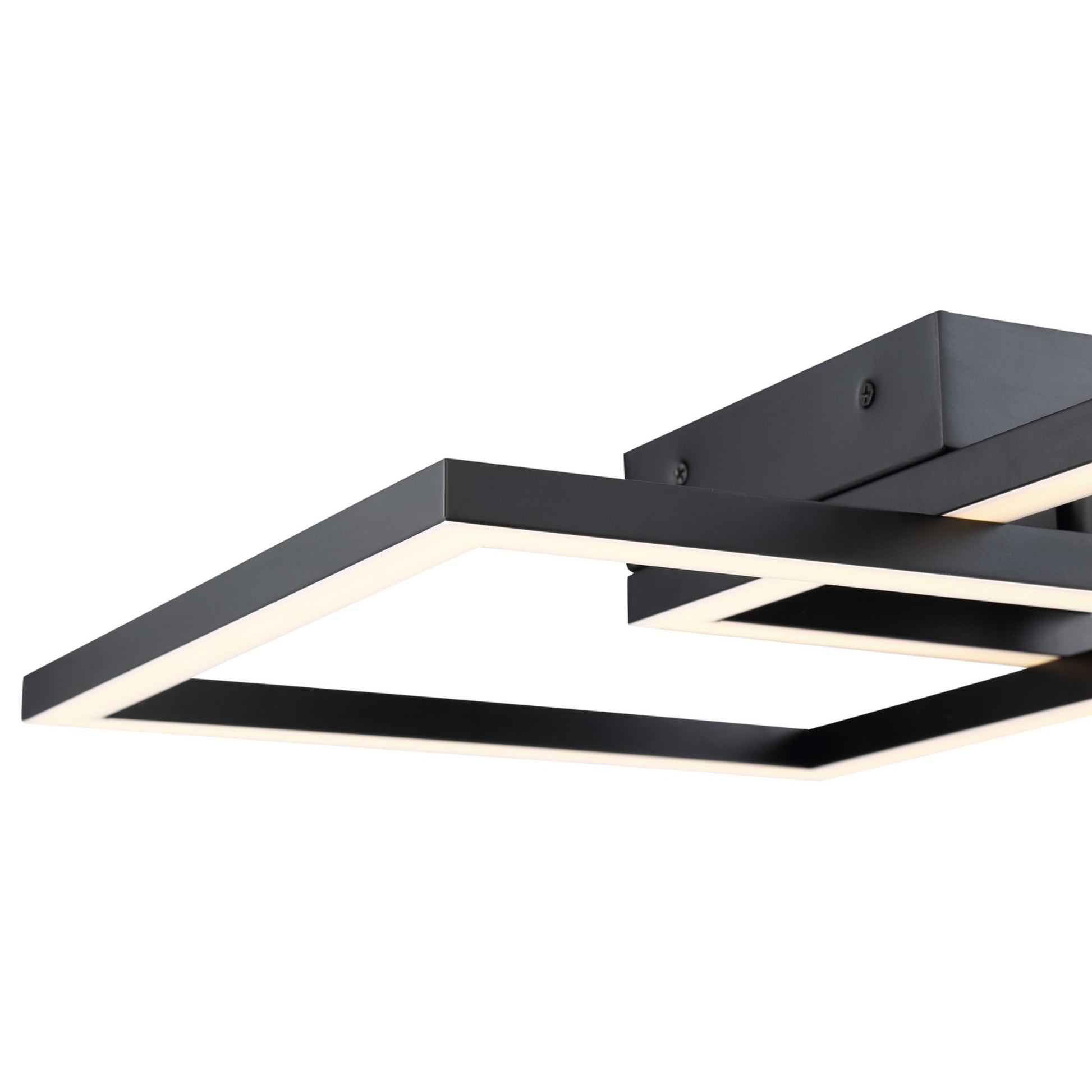 Squared 19" LED Outdoor Wall Sconce, Black Finish - Bees Lighting