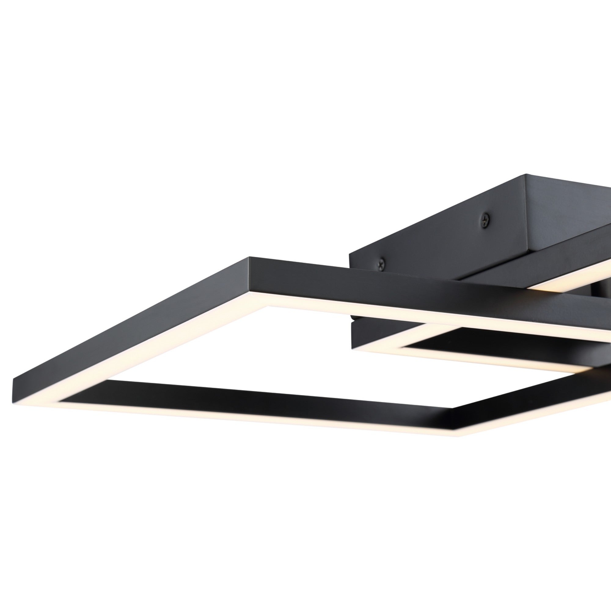 Squared 19" LED Outdoor Wall Sconce, Black Finish - Bees Lighting
