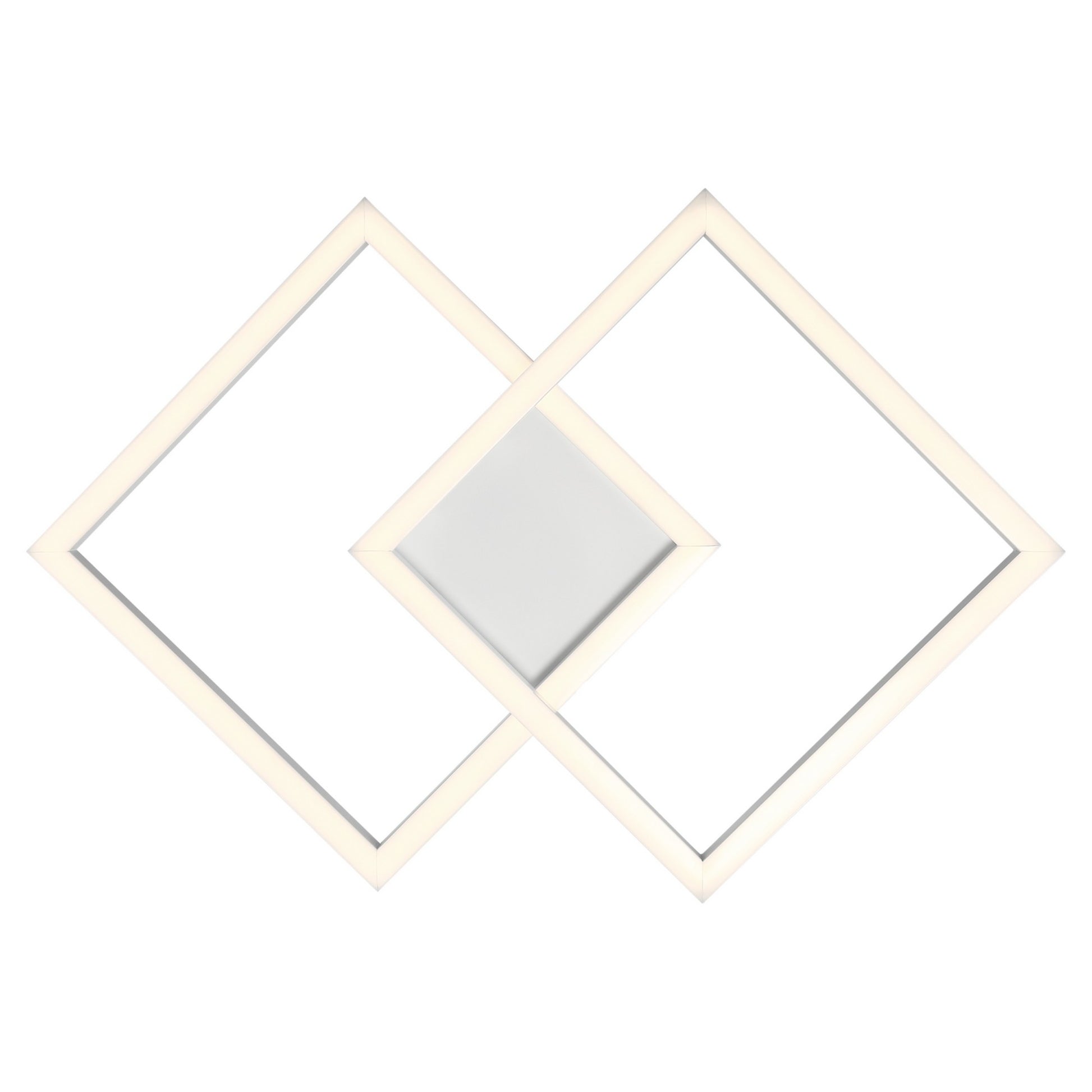 Squared 19" LED Outdoor Wall Sconce, White Finish - Bees Lighting