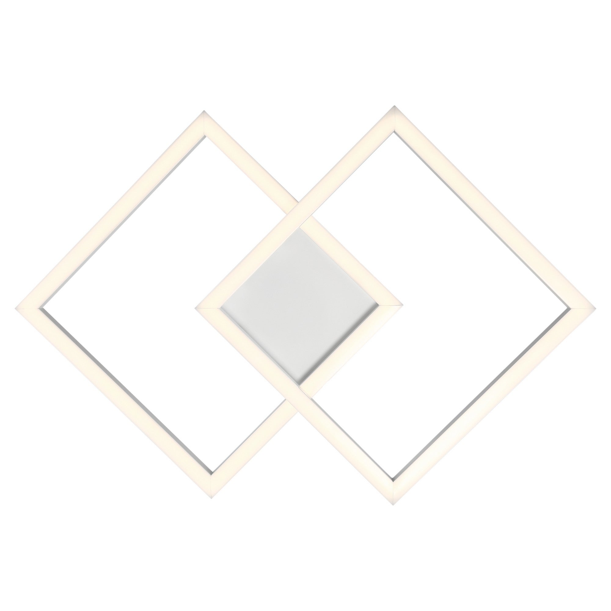 Squared 19" LED Outdoor Wall Sconce, White Finish - Bees Lighting