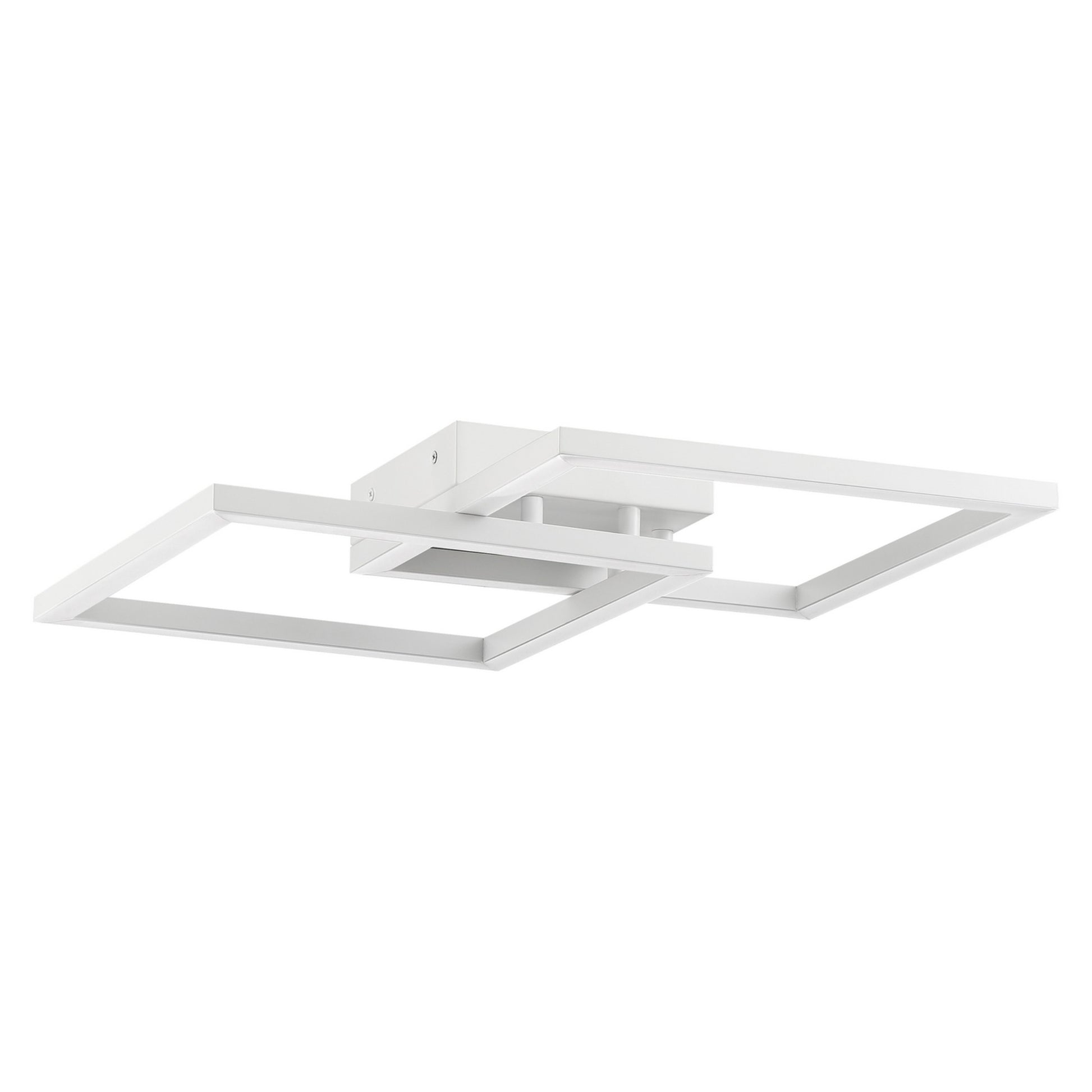 Squared 19" LED Outdoor Wall Sconce, White Finish - Bees Lighting