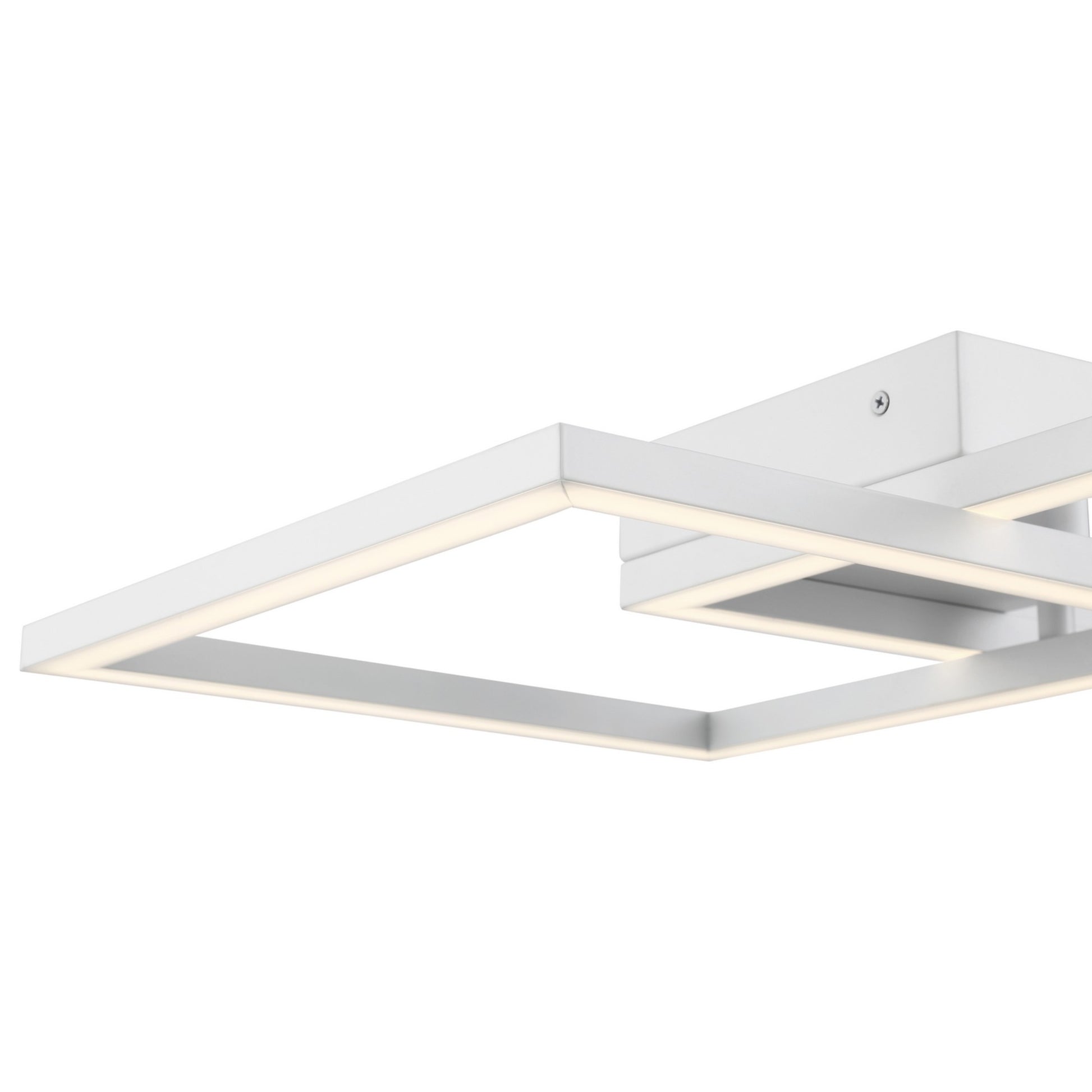 Squared 19" LED Outdoor Wall Sconce, White Finish - Bees Lighting