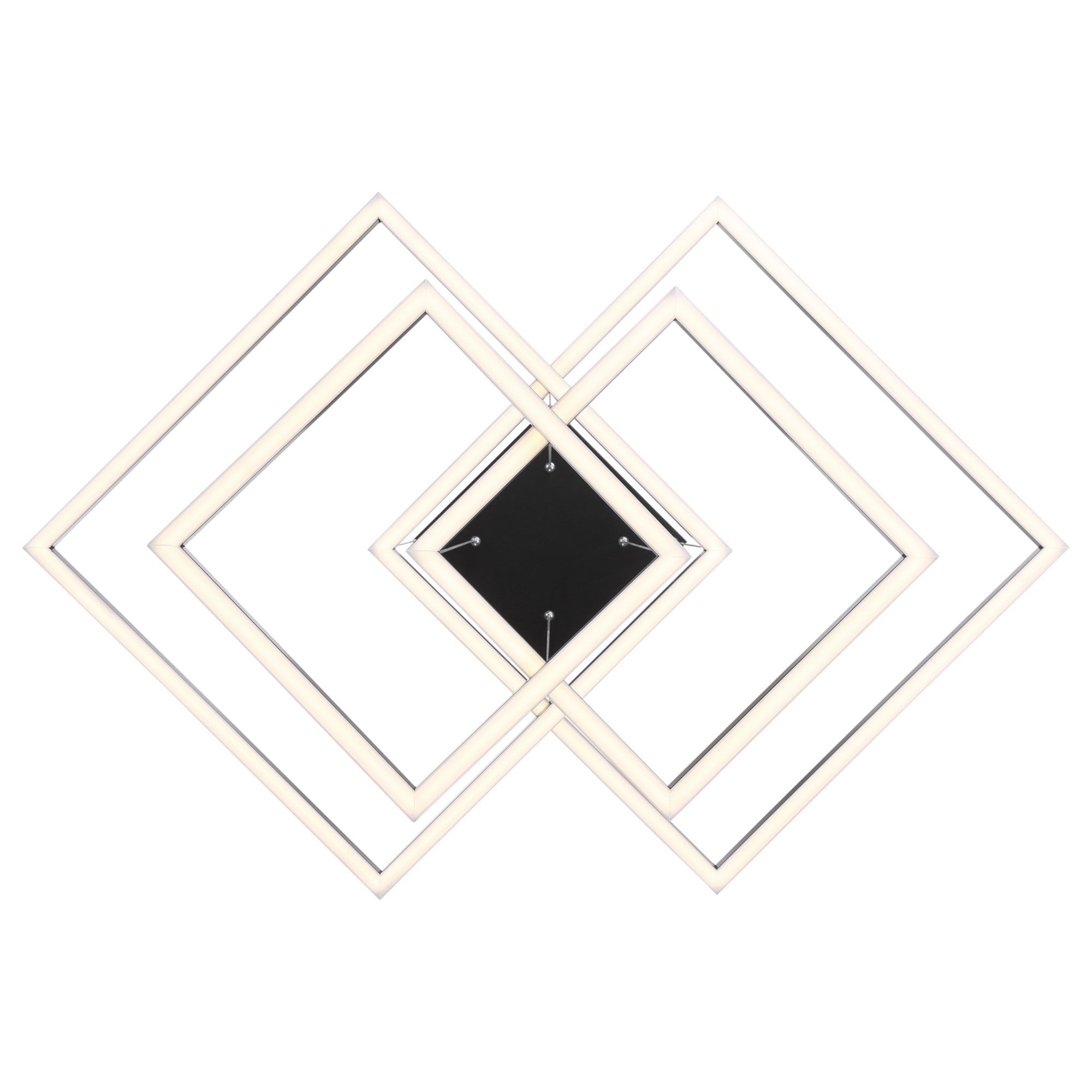 Squared 31" LED Pendant, Black Finish - Bees Lighting