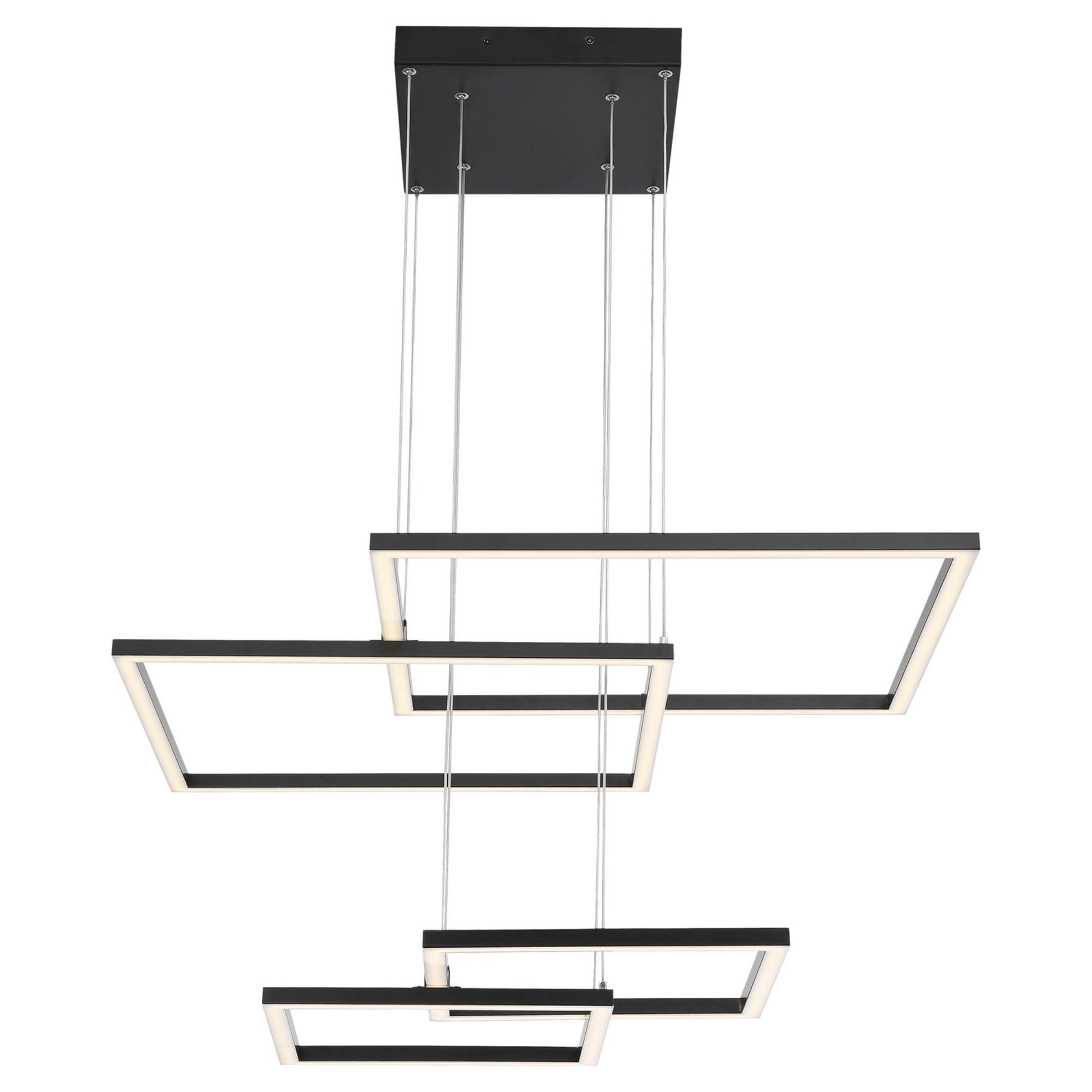 Squared 31" LED Pendant, Black Finish - Bees Lighting