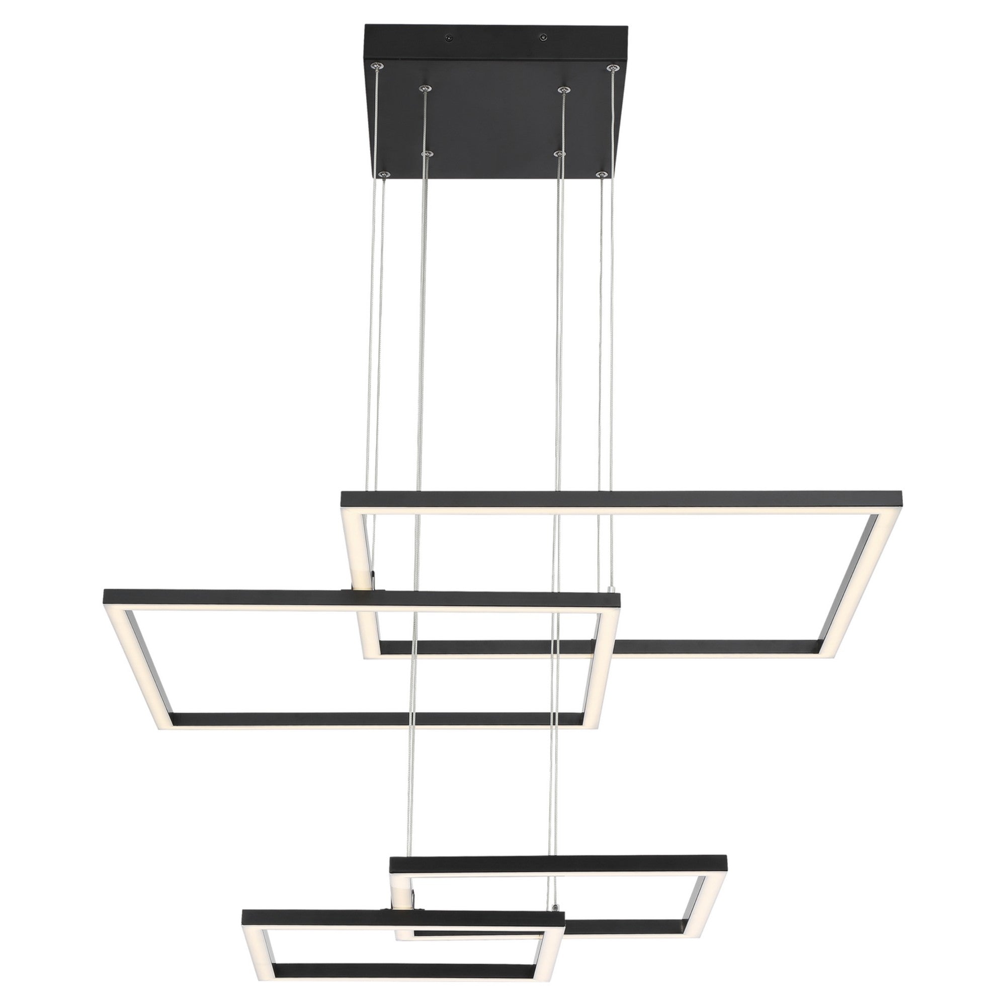 Squared 31" LED Pendant, Black Finish - Bees Lighting