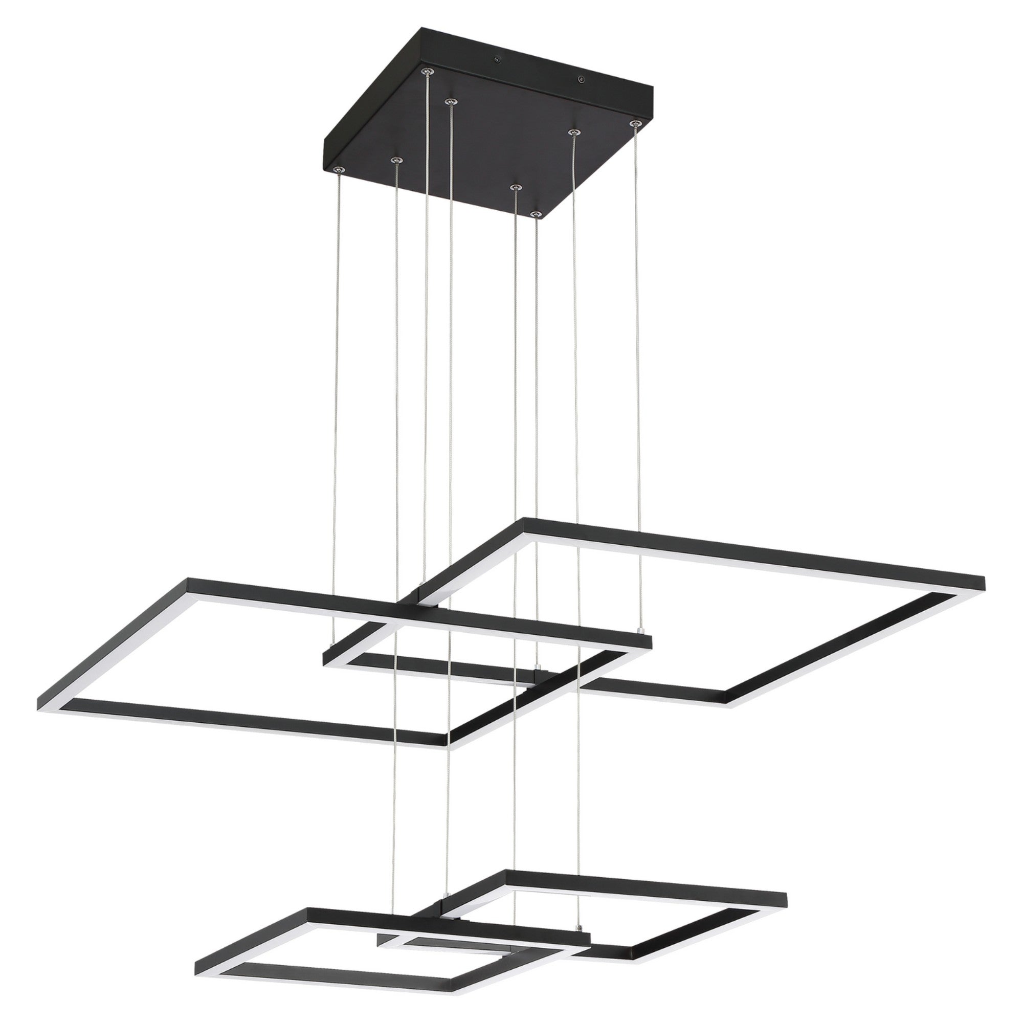 Squared 31" LED Pendant, Black Finish - Bees Lighting