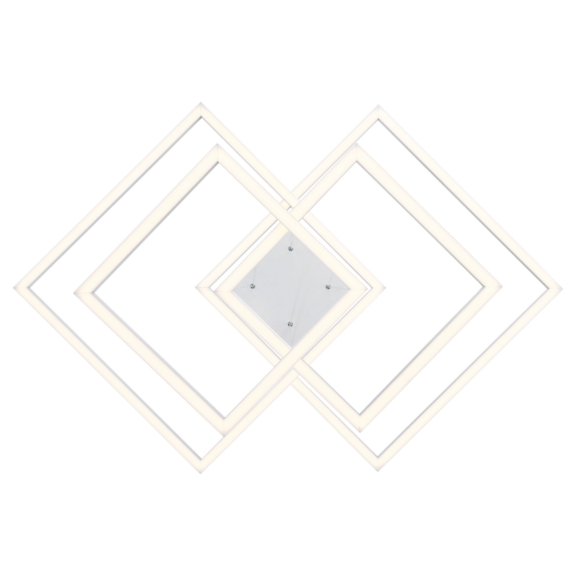 Squared 31" LED Pendant, White Finish - Bees Lighting