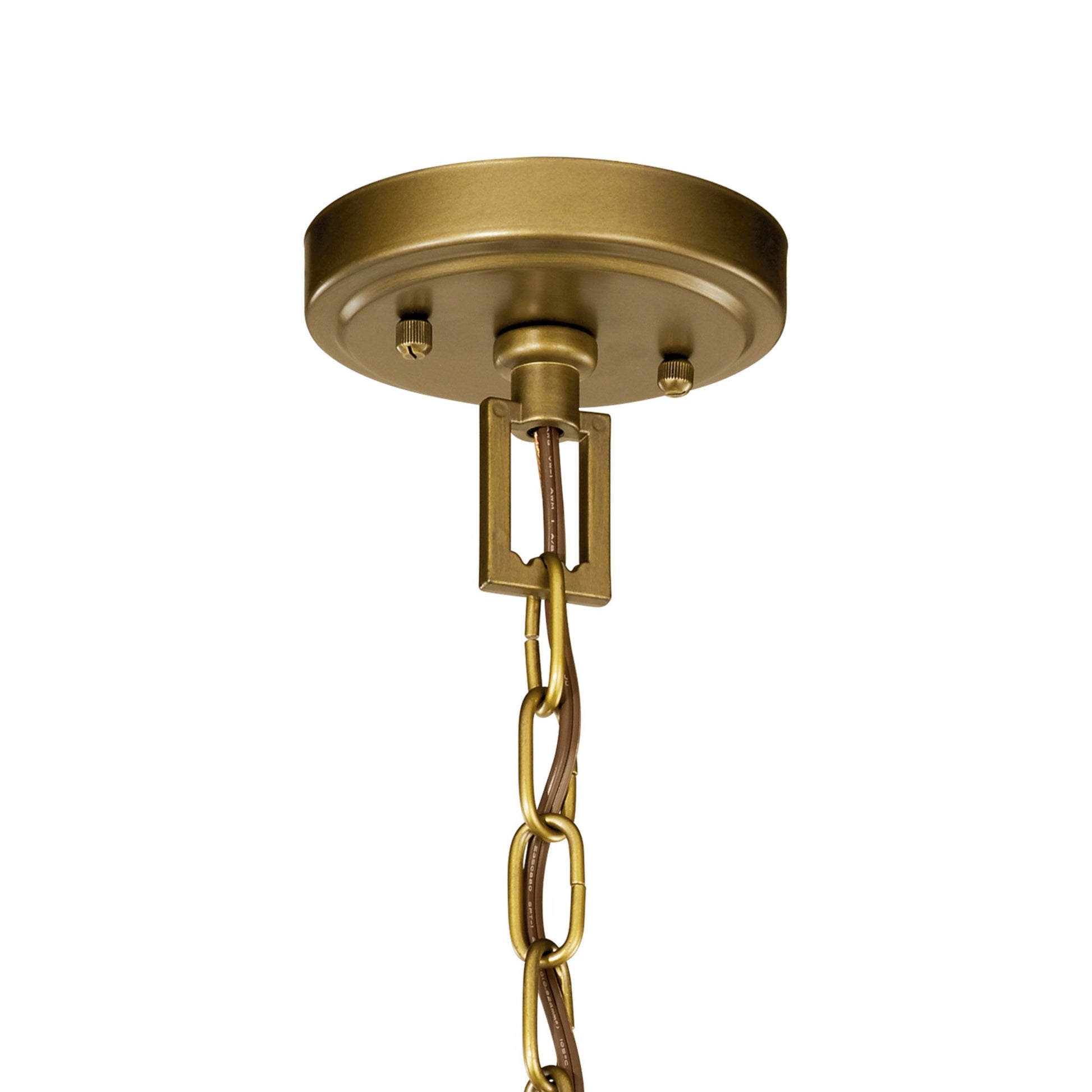 Morrigan 21" 3-Light Pendant, Natural Brass Finish - Bees Lighting