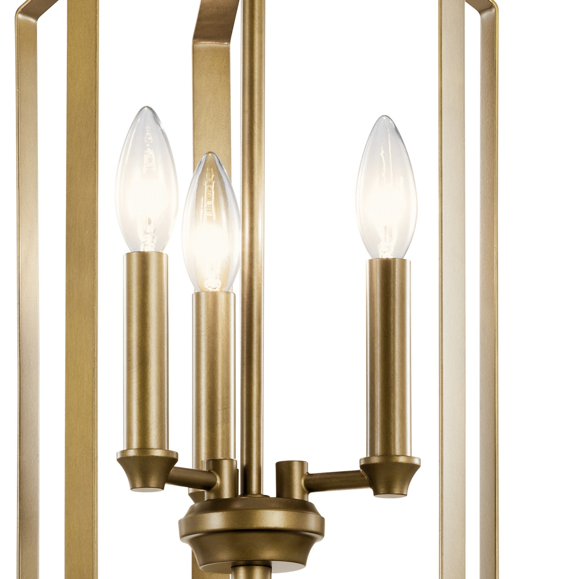 Morrigan 21" 3-Light Pendant, Natural Brass Finish - Bees Lighting