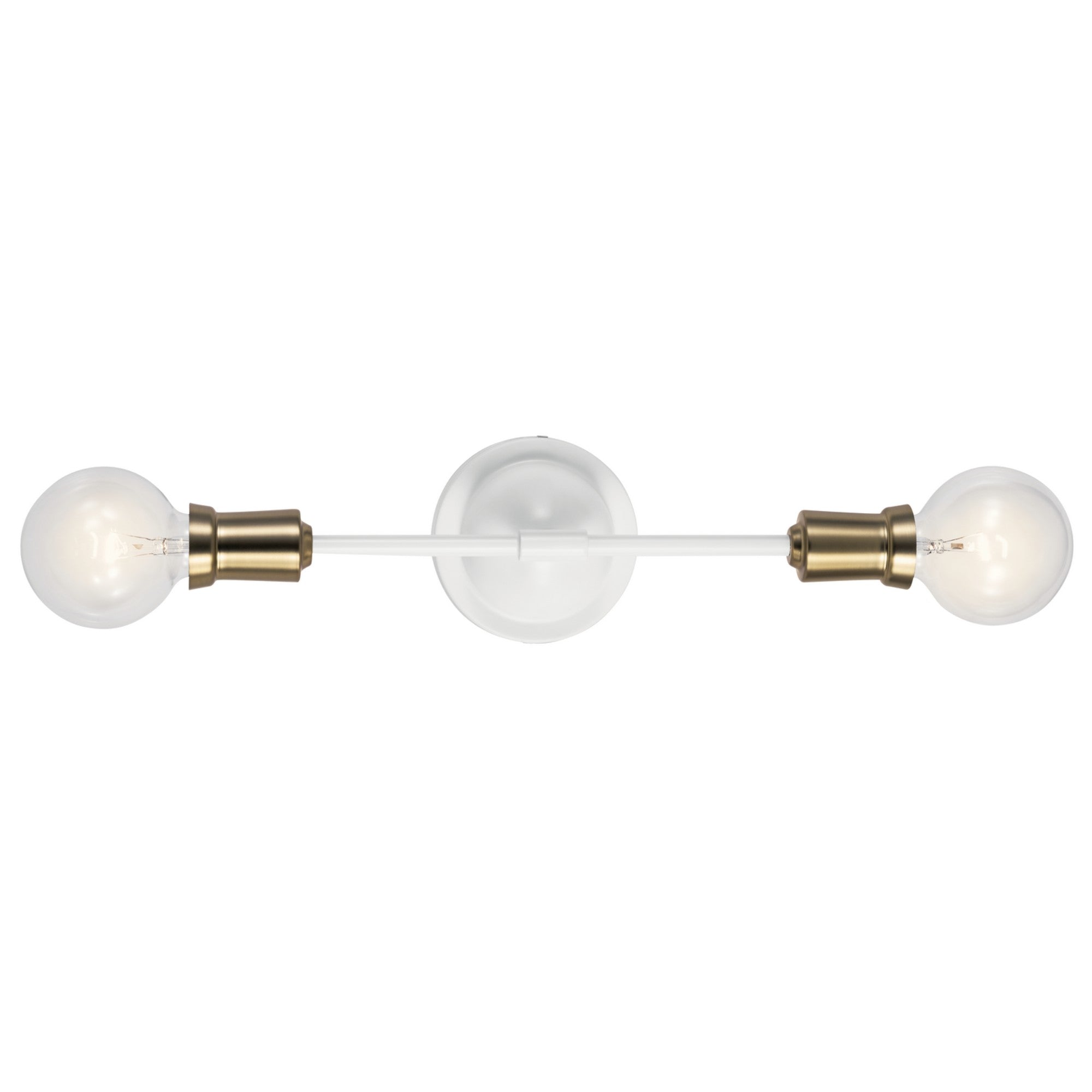 Armstrong 17" 2-Light Wall Sconce, White Finish - Bees Lighting