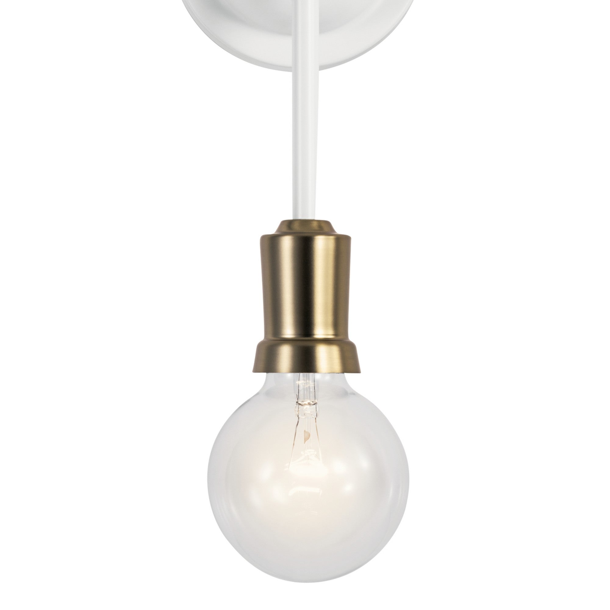 Armstrong 17" 2-Light Wall Sconce, White Finish - Bees Lighting