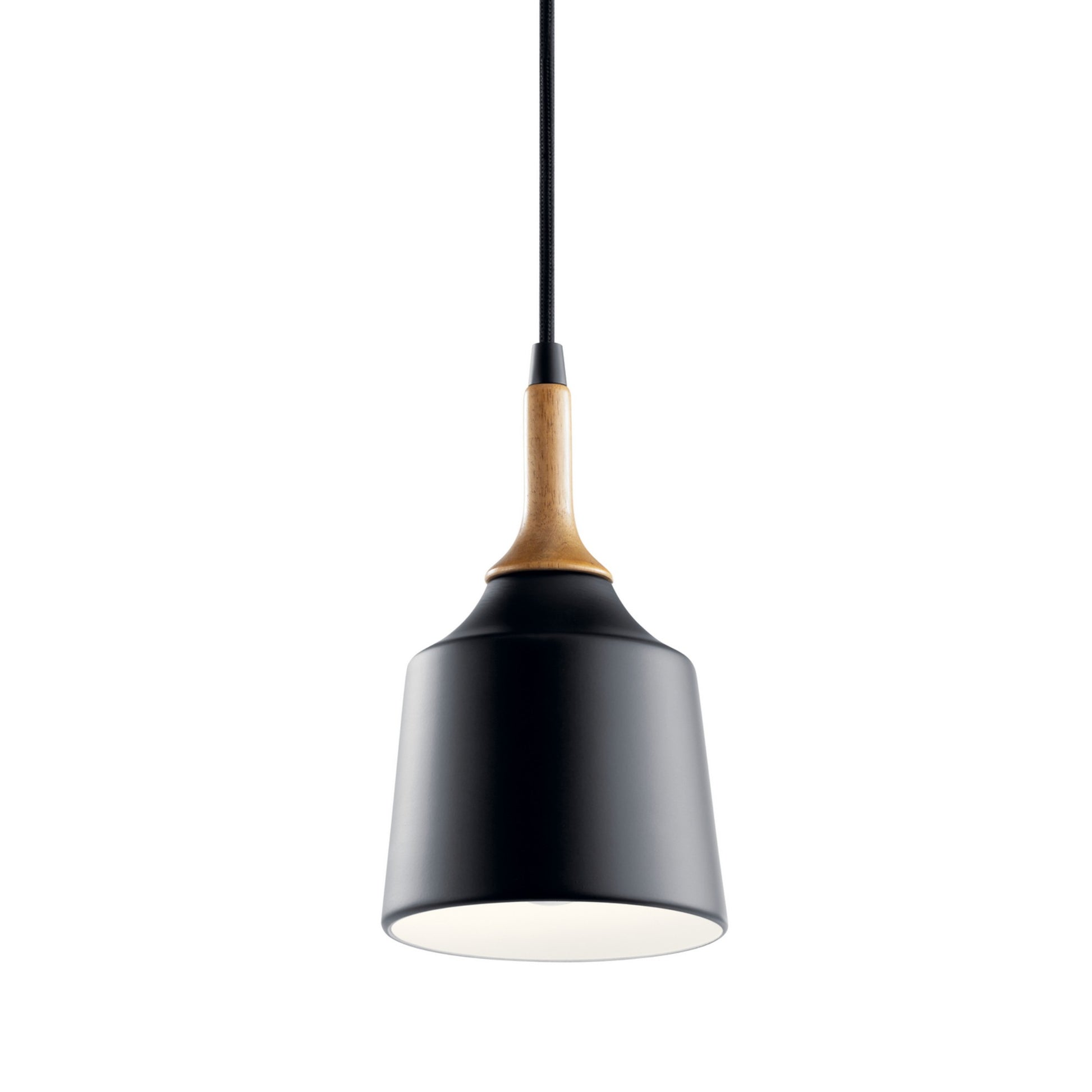 Danika 5" Mini Pendant, Black Finish - Bees Lighting