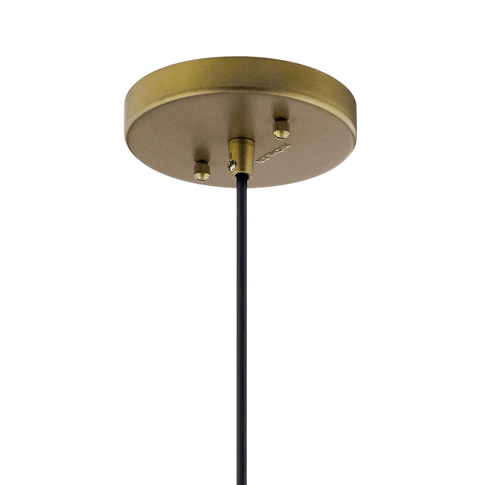 Avery 8" Cone Mini Pendant, Natural Brass Finish - Bees Lighting