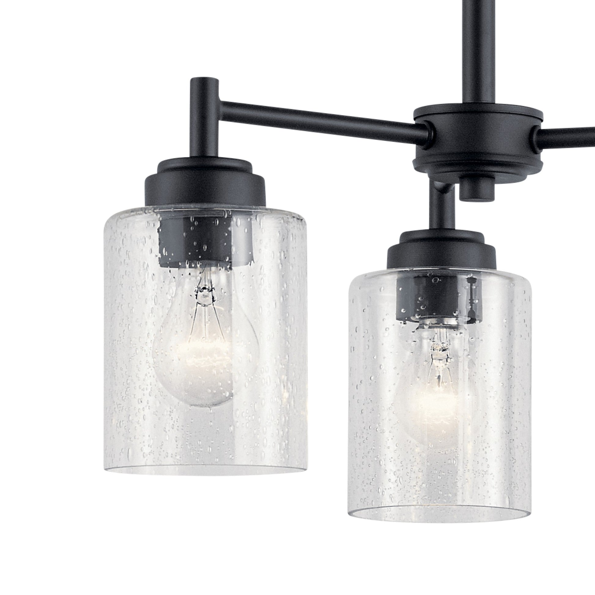 Winslow 18" 3-Light Mini Chandelier, Black Finish - Bees Lighting