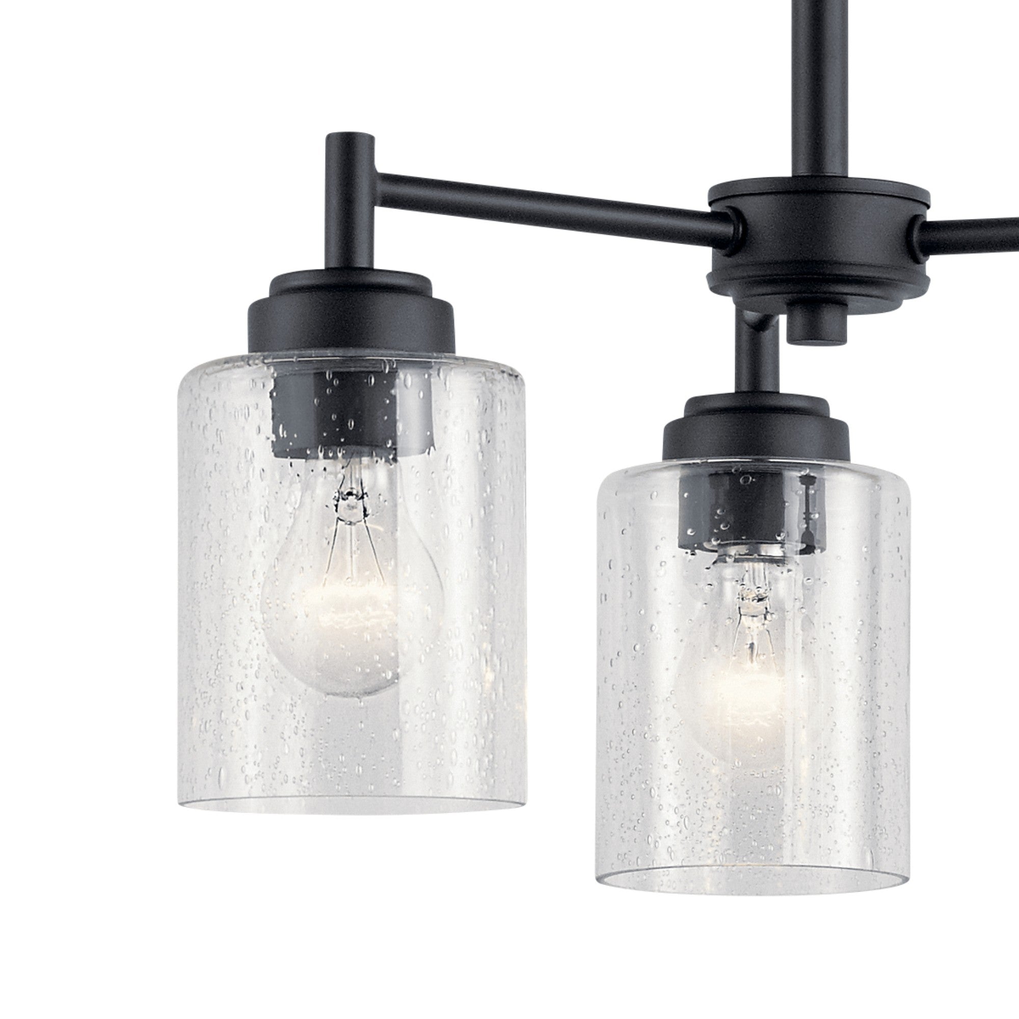 Winslow 18" 3-Light Mini Chandelier, Black Finish - Bees Lighting