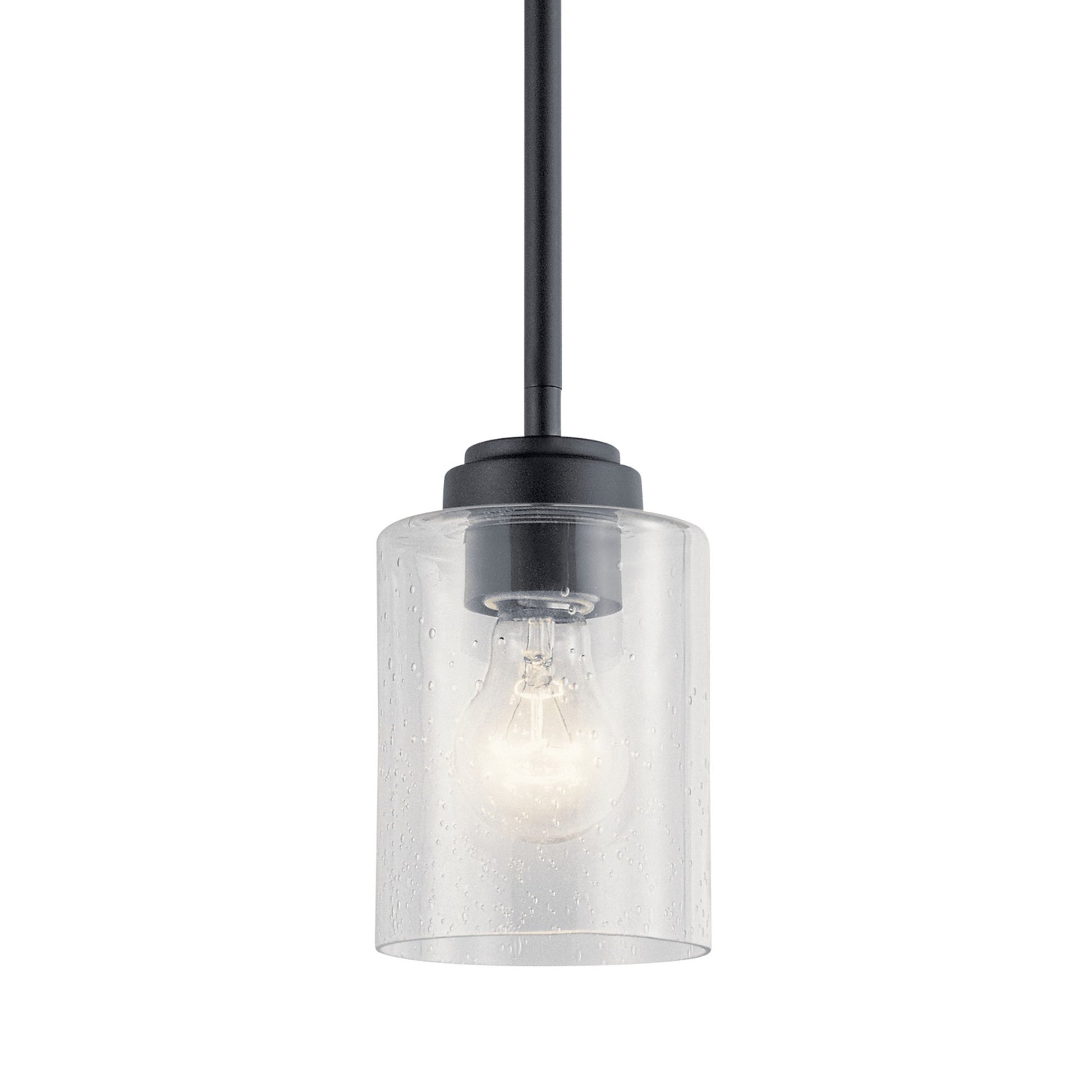 Winslow 4" Mini Pendant, Black Finish - Bees Lighting