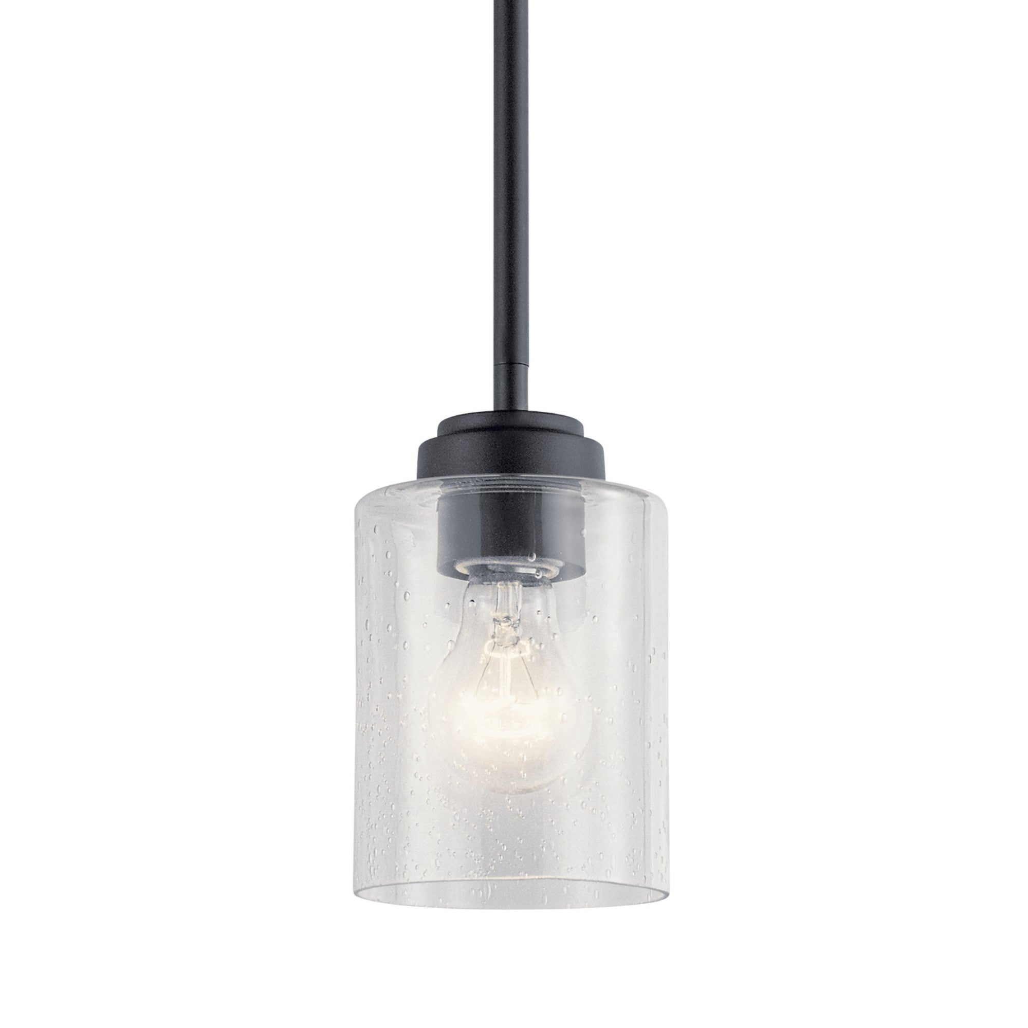 Winslow 4" Mini Pendant, Black Finish - Bees Lighting