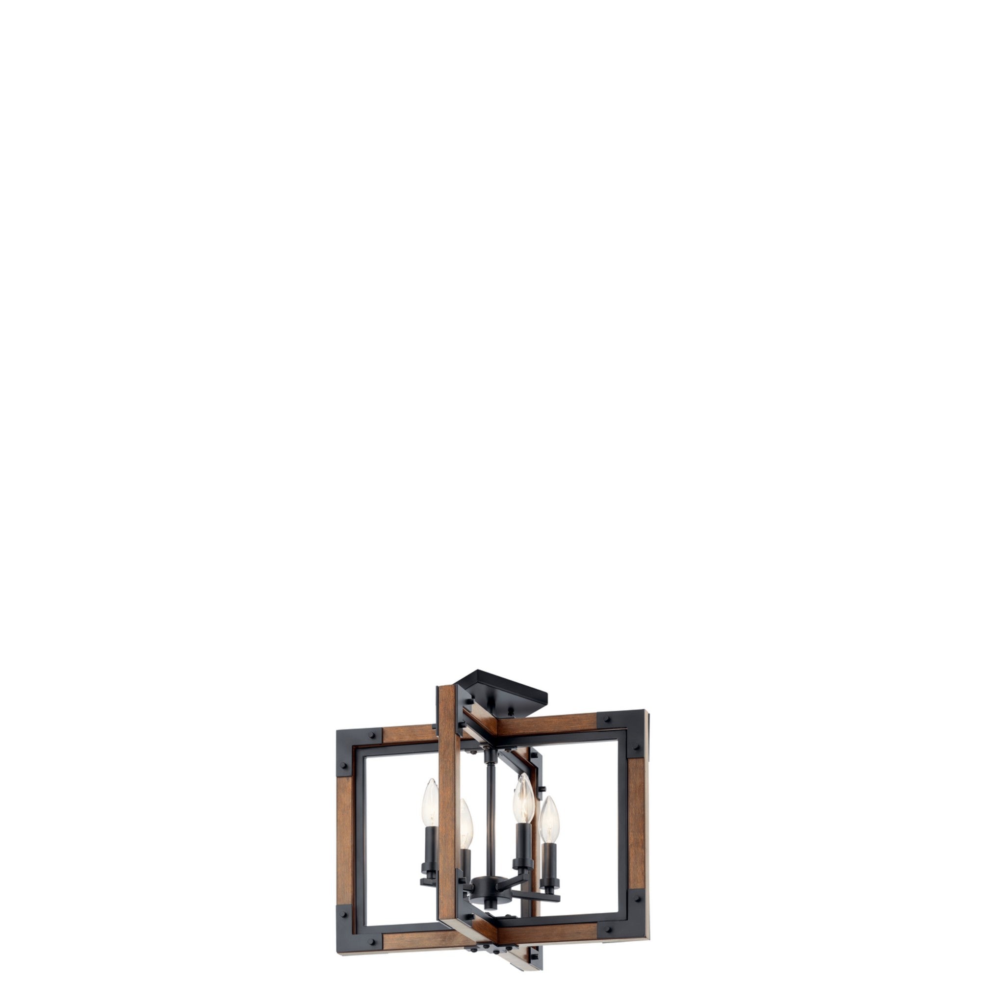 Marimount 18" 4-Light Chandelier, Mount Auburn Stained Finish - Bees Lighting