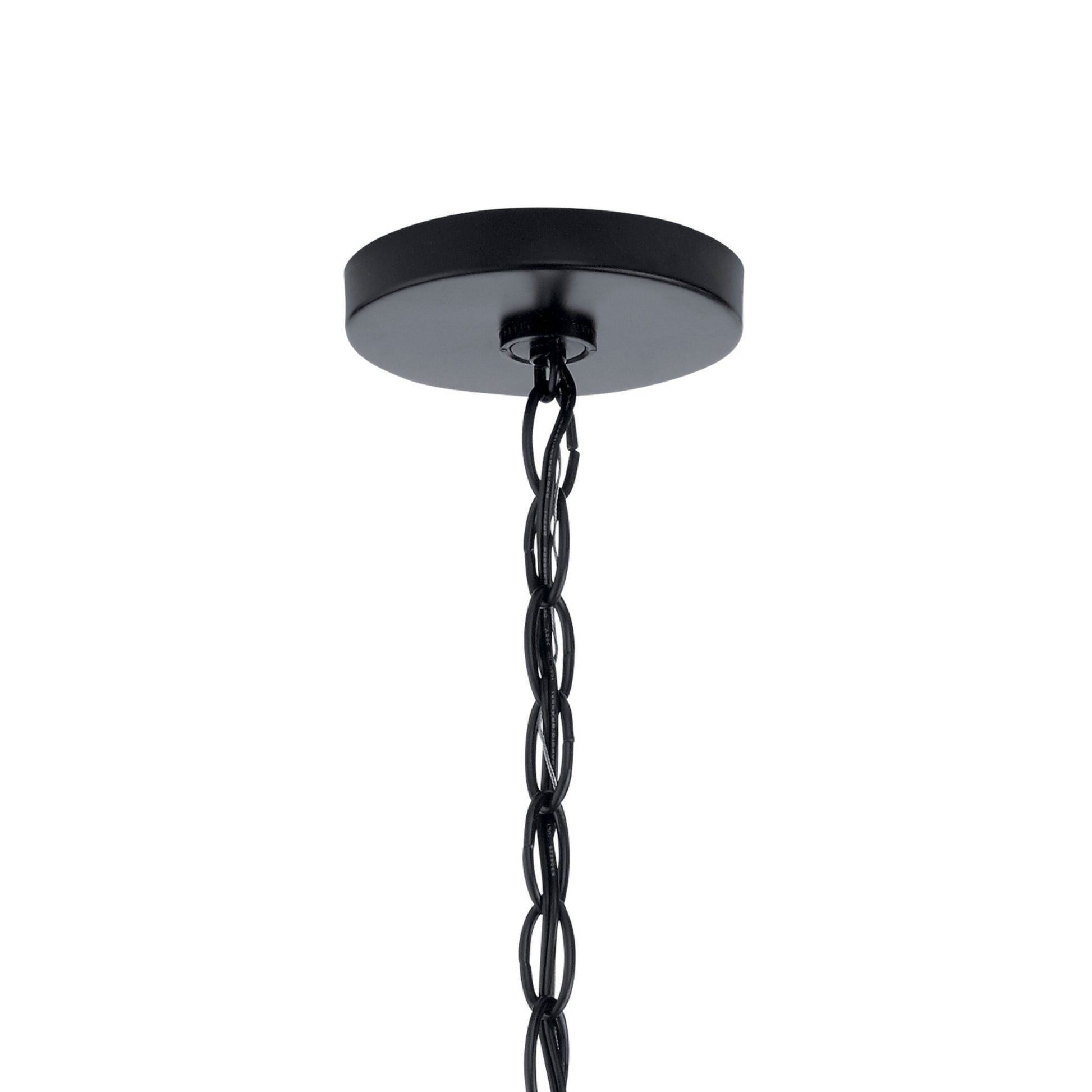 Valserrano 24" 5-Light Chandelier, Black Finish, Clear Seeded Glass - Bees Lighting