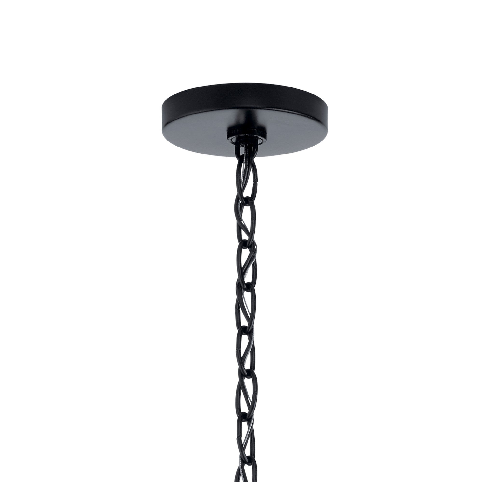 Valserrano 32" 9-Light Chandelier, Black Finish, Clear Seeded Glass - Bees Lighting