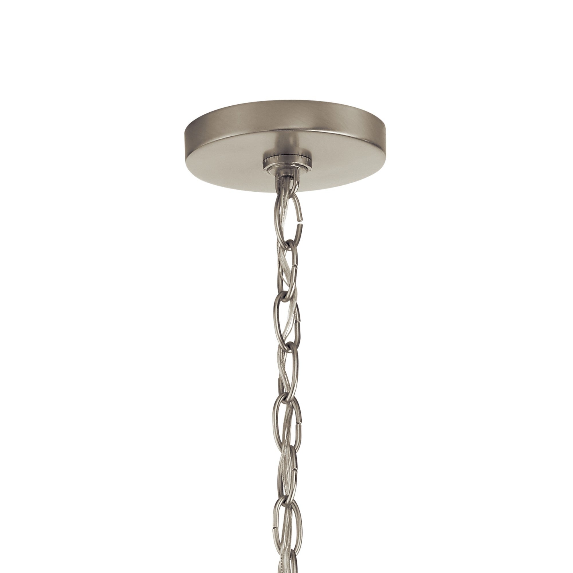 Valserrano 32" 9-Light Chandelier, Brushed Nickel Finish, Clear Seeded Glass - Bees Lighting