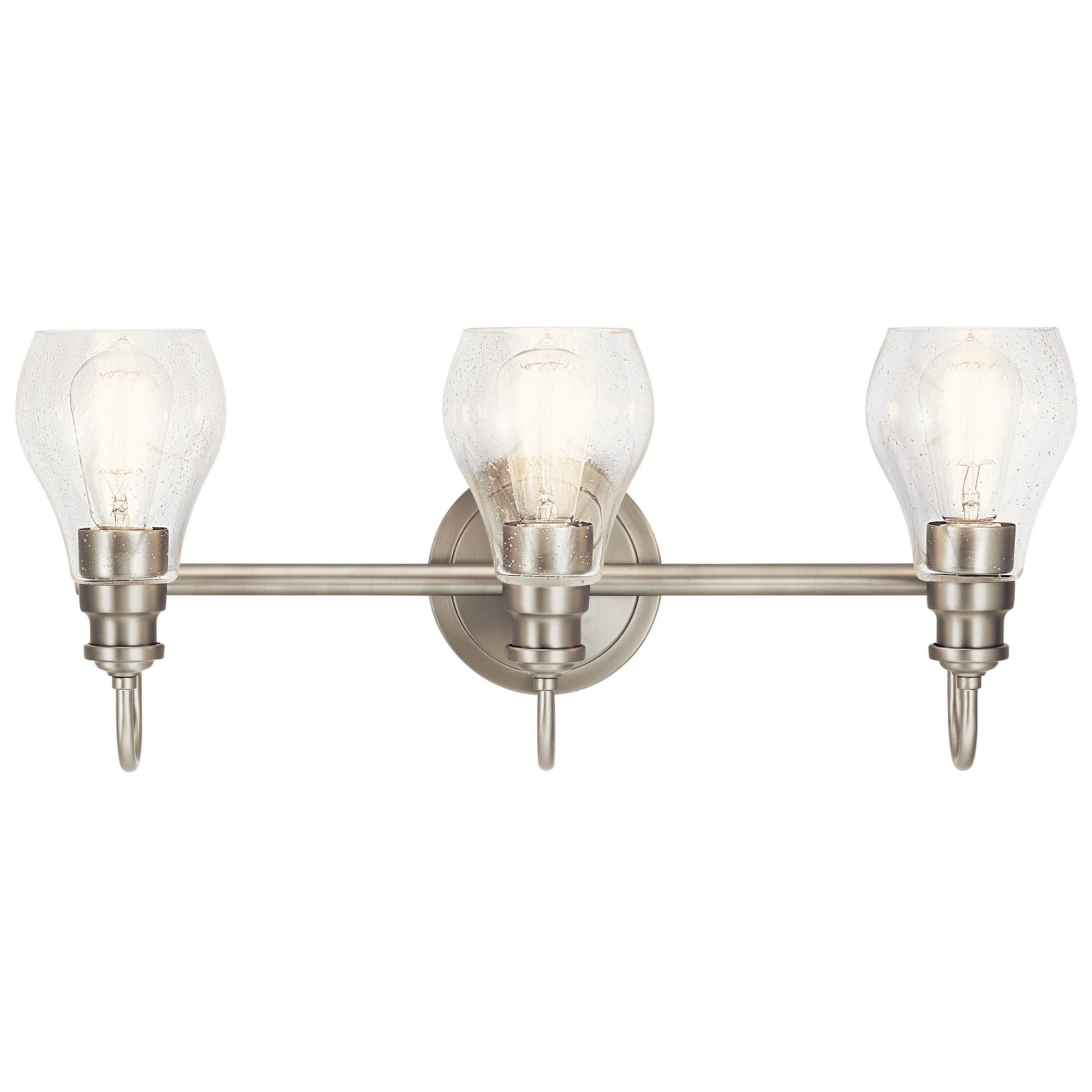 Greenbrier 24" 3-Light Bath Vanity Light, Brushed Nickel Finish - Bees Lighting