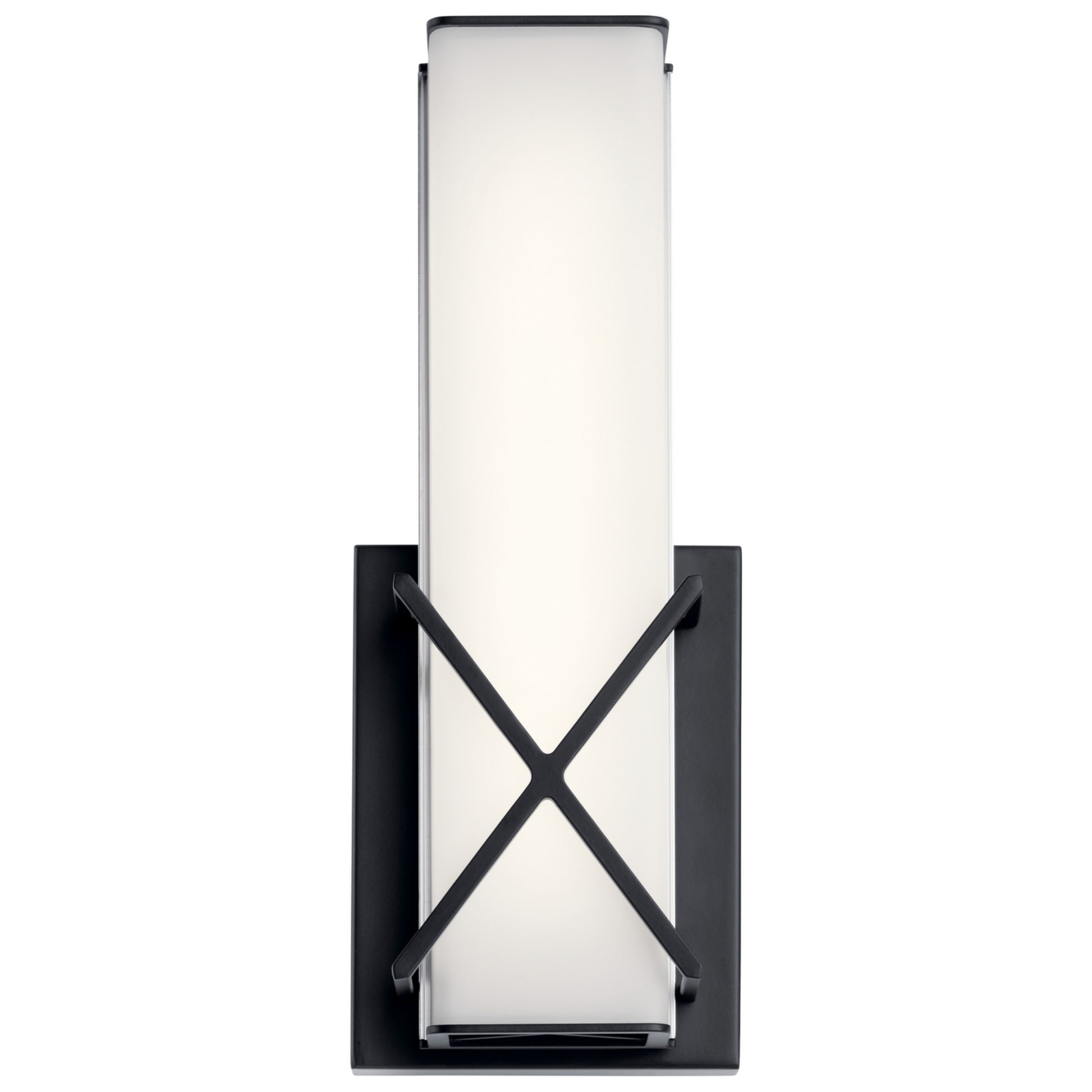 Trinsic 12" LED Wall Sconce, Matte Black Finish - Bees Lighting