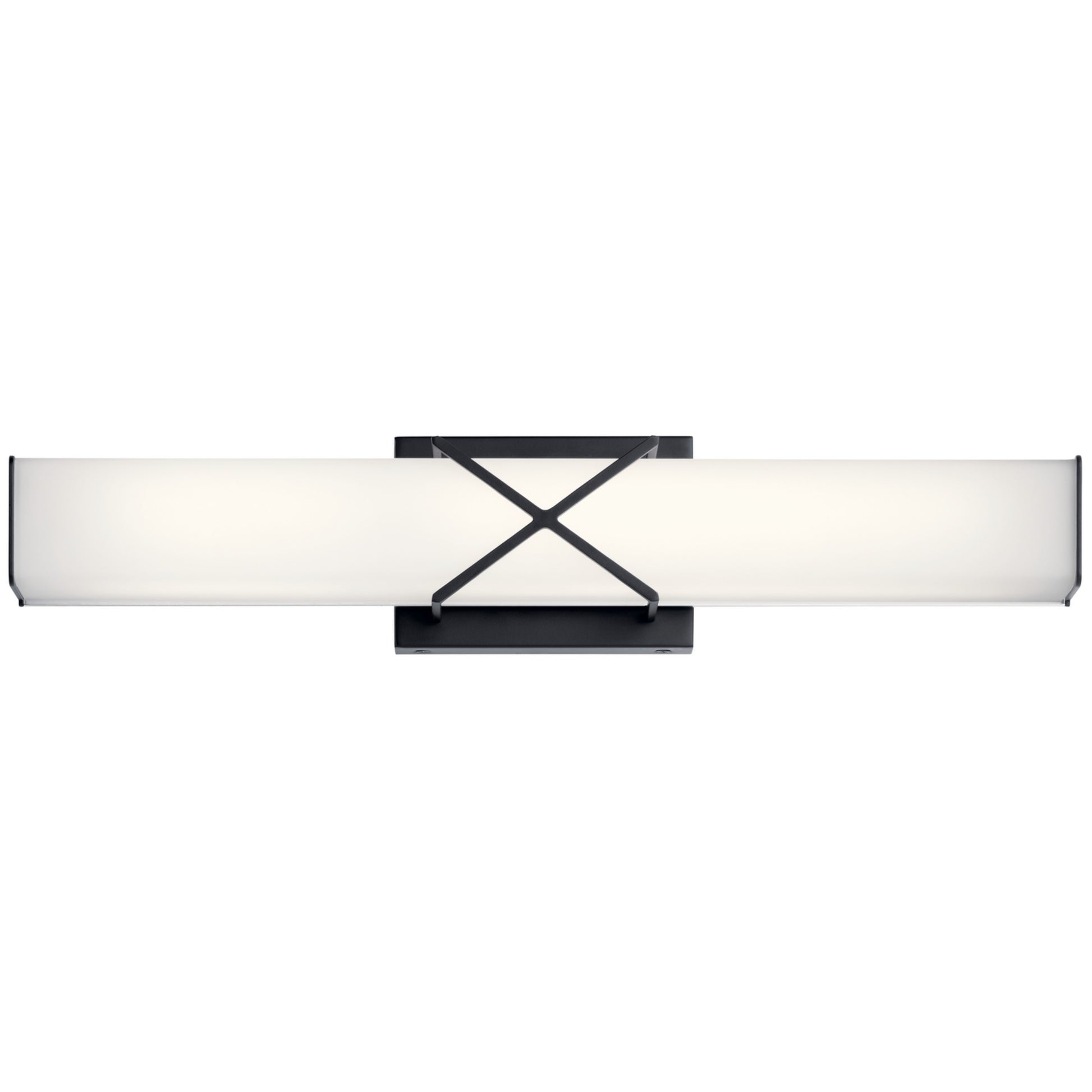 Trinsic 22" LED Linear Bath Vanity, Matte Black Finish - Bees Lighting
