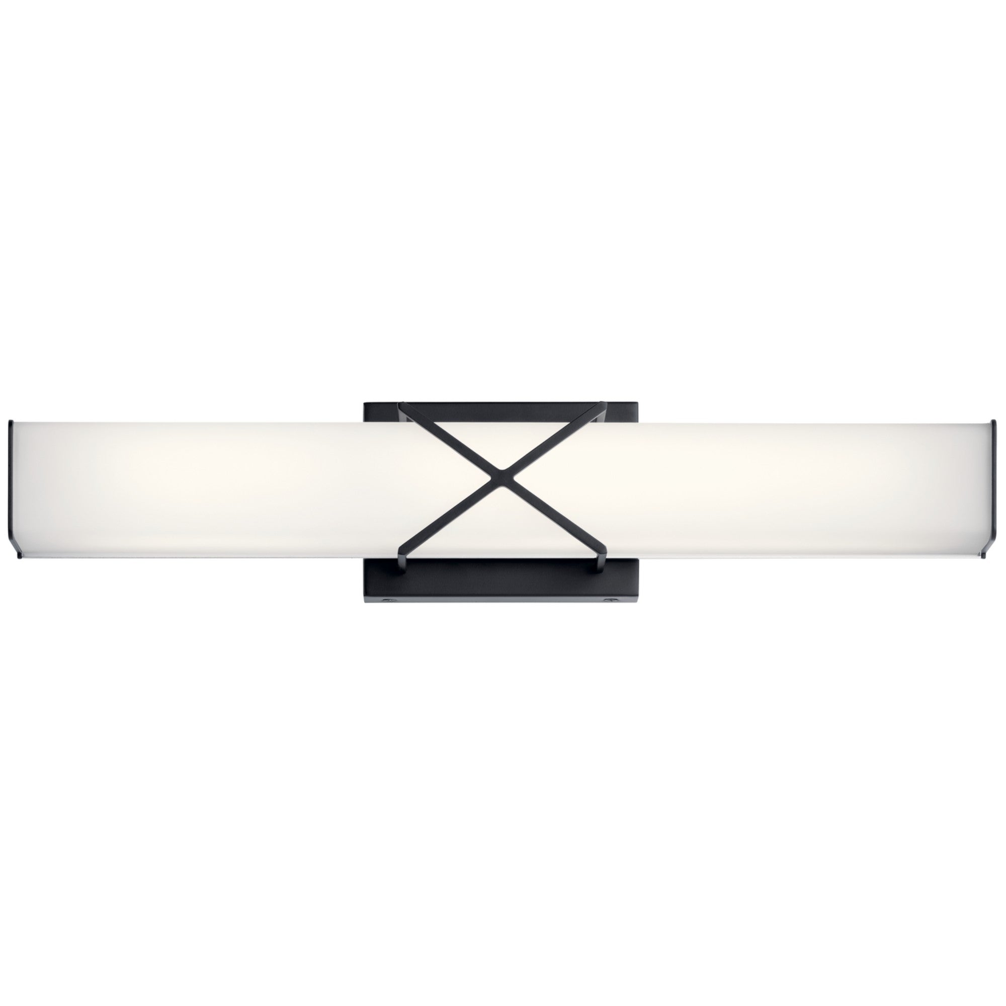 Trinsic 22" LED Linear Bath Vanity, Matte Black Finish - Bees Lighting