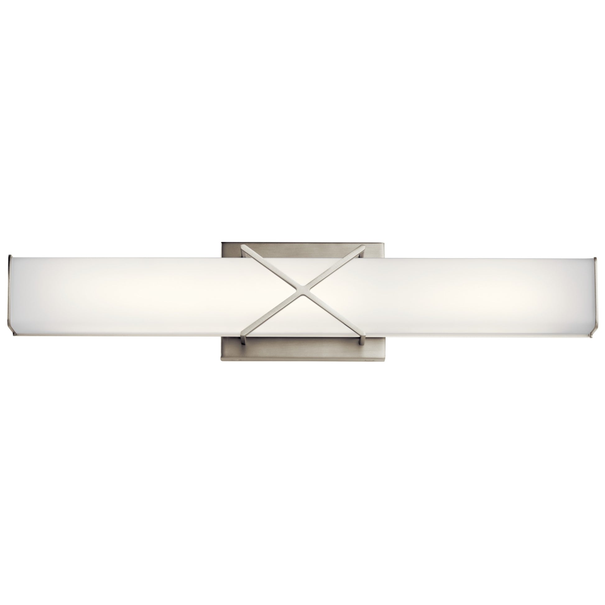Trinsic 22" LED Linear Bath Vanity, Brushed Nickel Finish - Bees Lighting