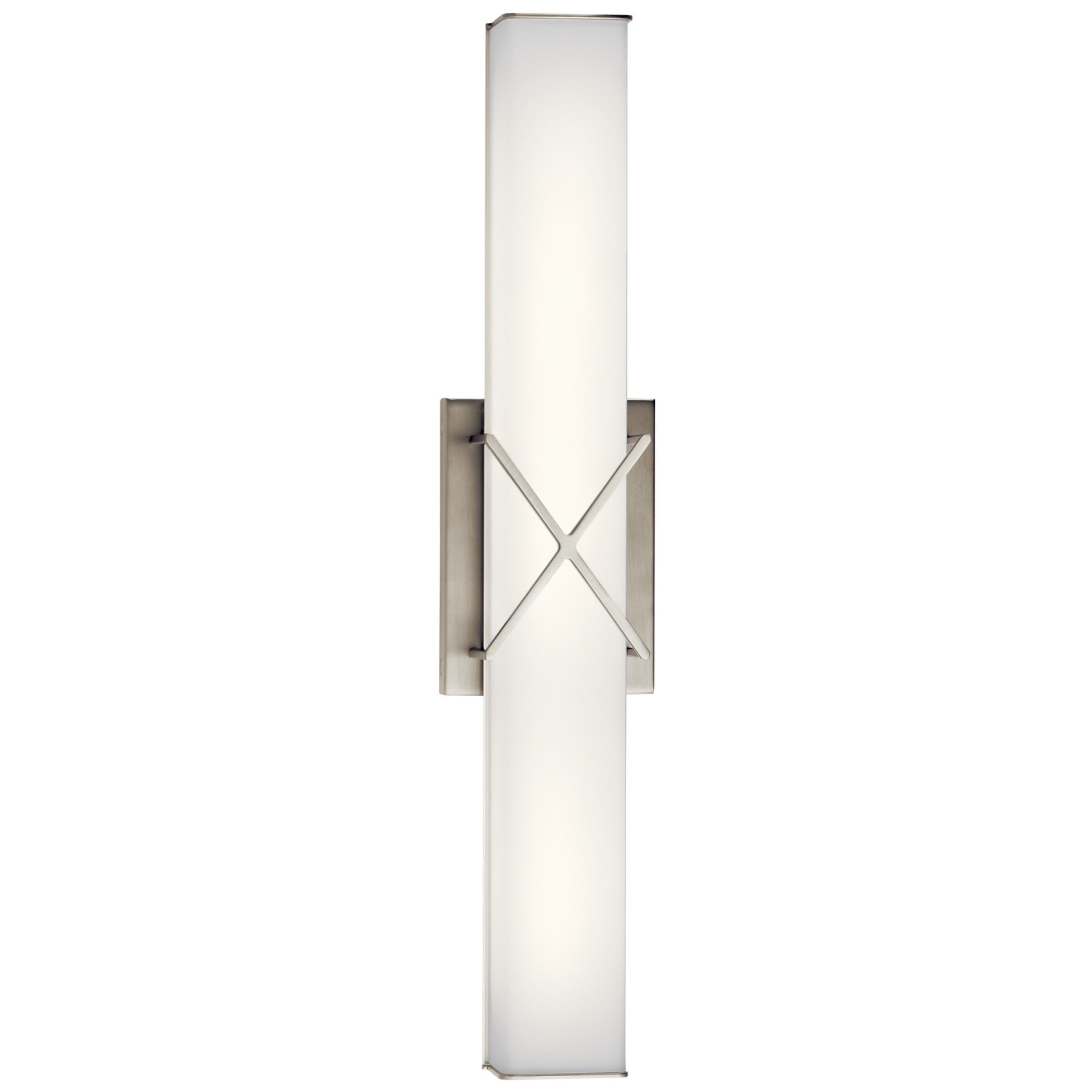 Trinsic 22" LED Linear Bath Vanity, Brushed Nickel Finish - Bees Lighting
