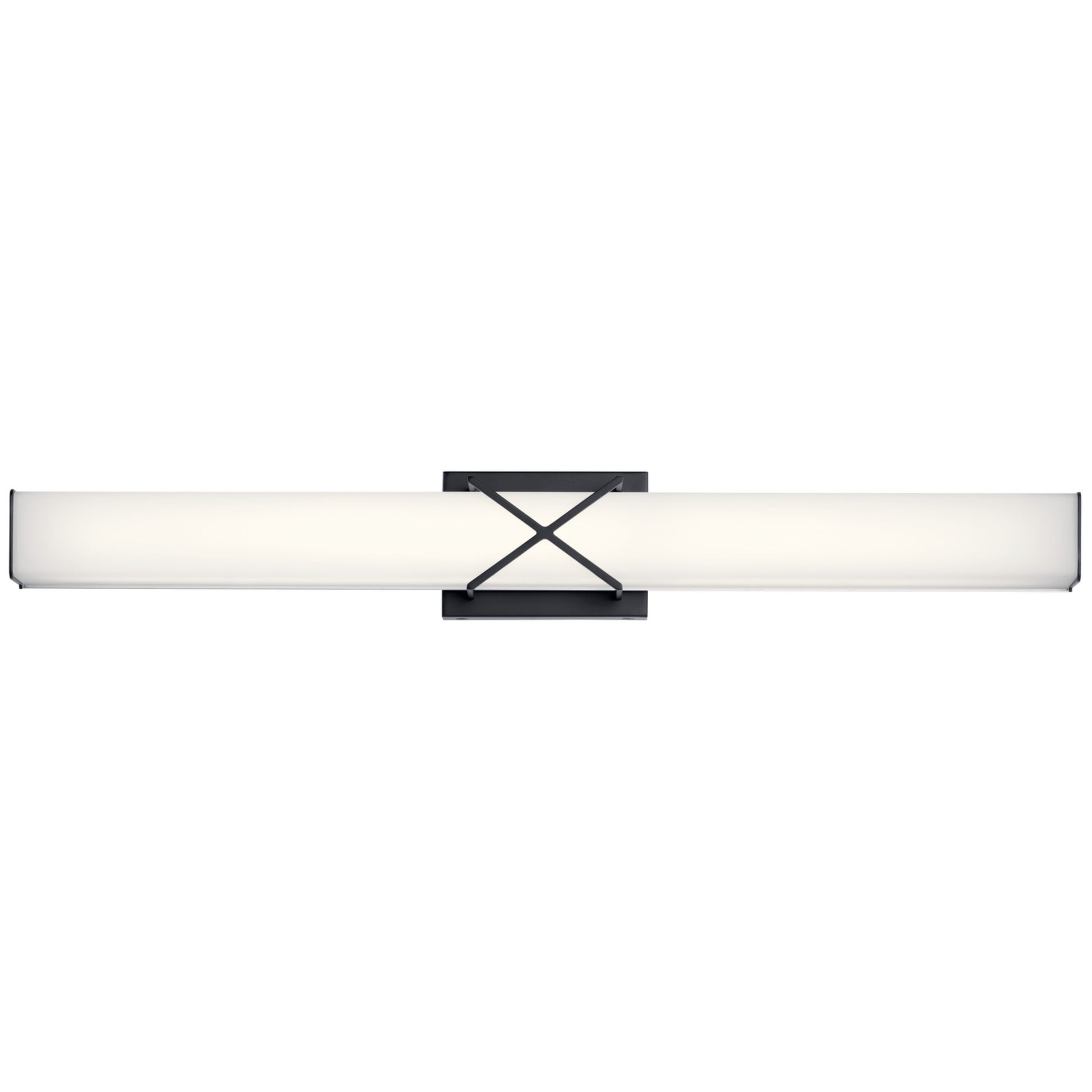 Trinsic 32" LED Linear Bath Vanity, Matte Black Finish - Bees Lighting