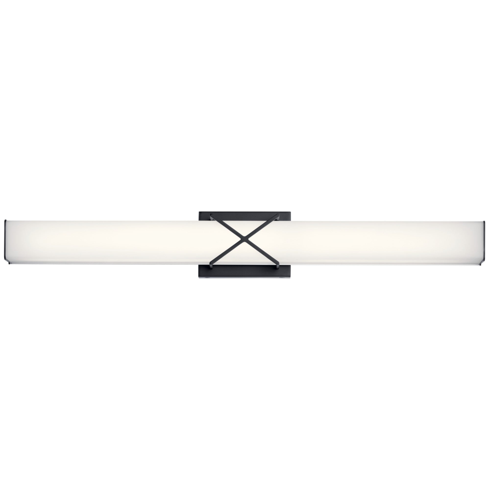 Trinsic 32" LED Linear Bath Vanity, Matte Black Finish - Bees Lighting
