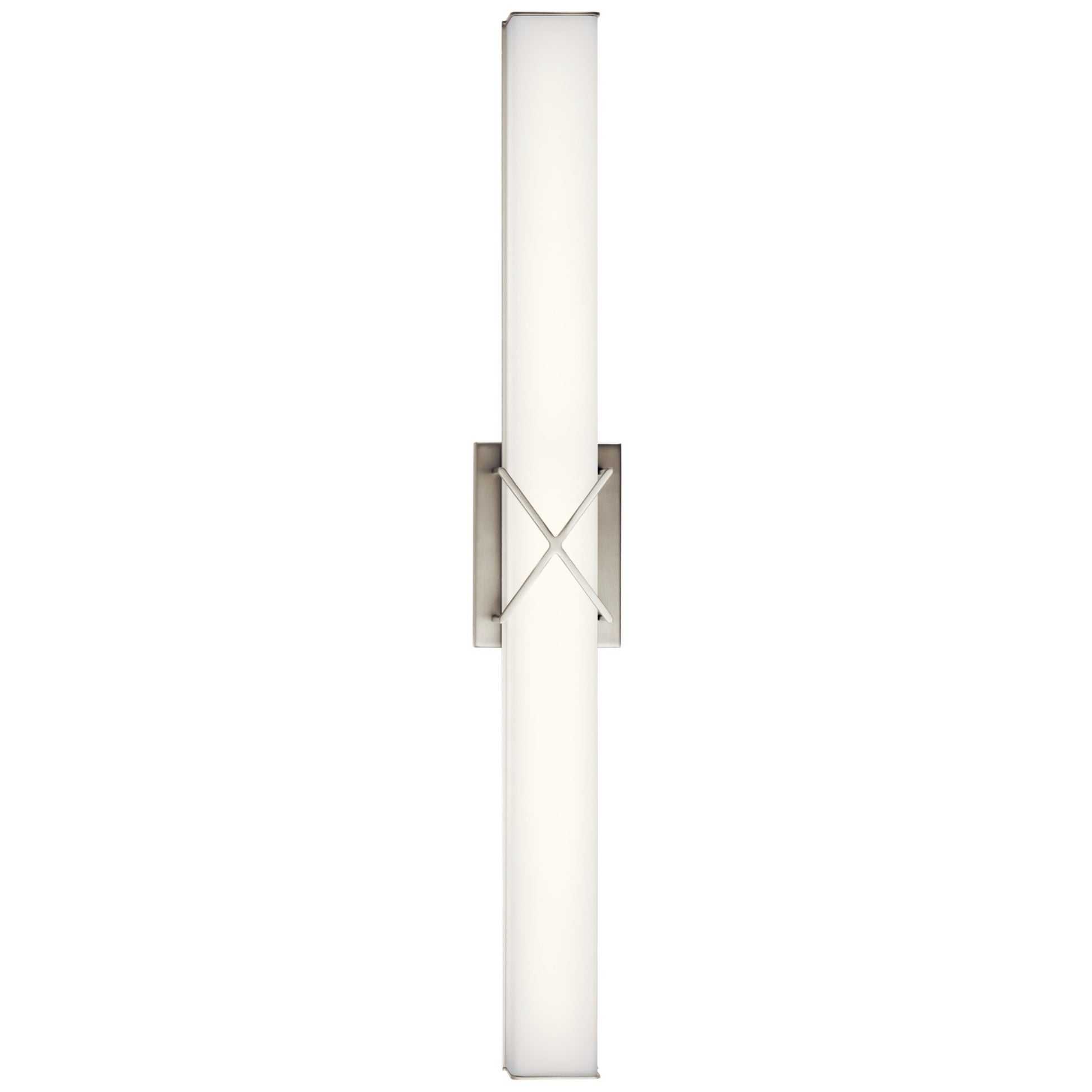 Trinsic 32" LED Linear Bath Vanity, Brushed Nickel Finish - Bees Lighting